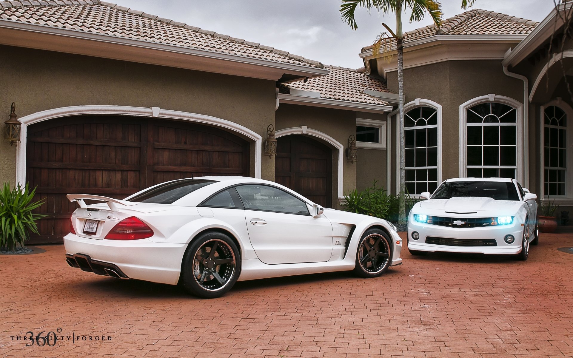 mercedes-benz sl65 amg and chevrolet camaro ss mercedes sl65 amg chevrolet camaro ss white muscle car muscle car house