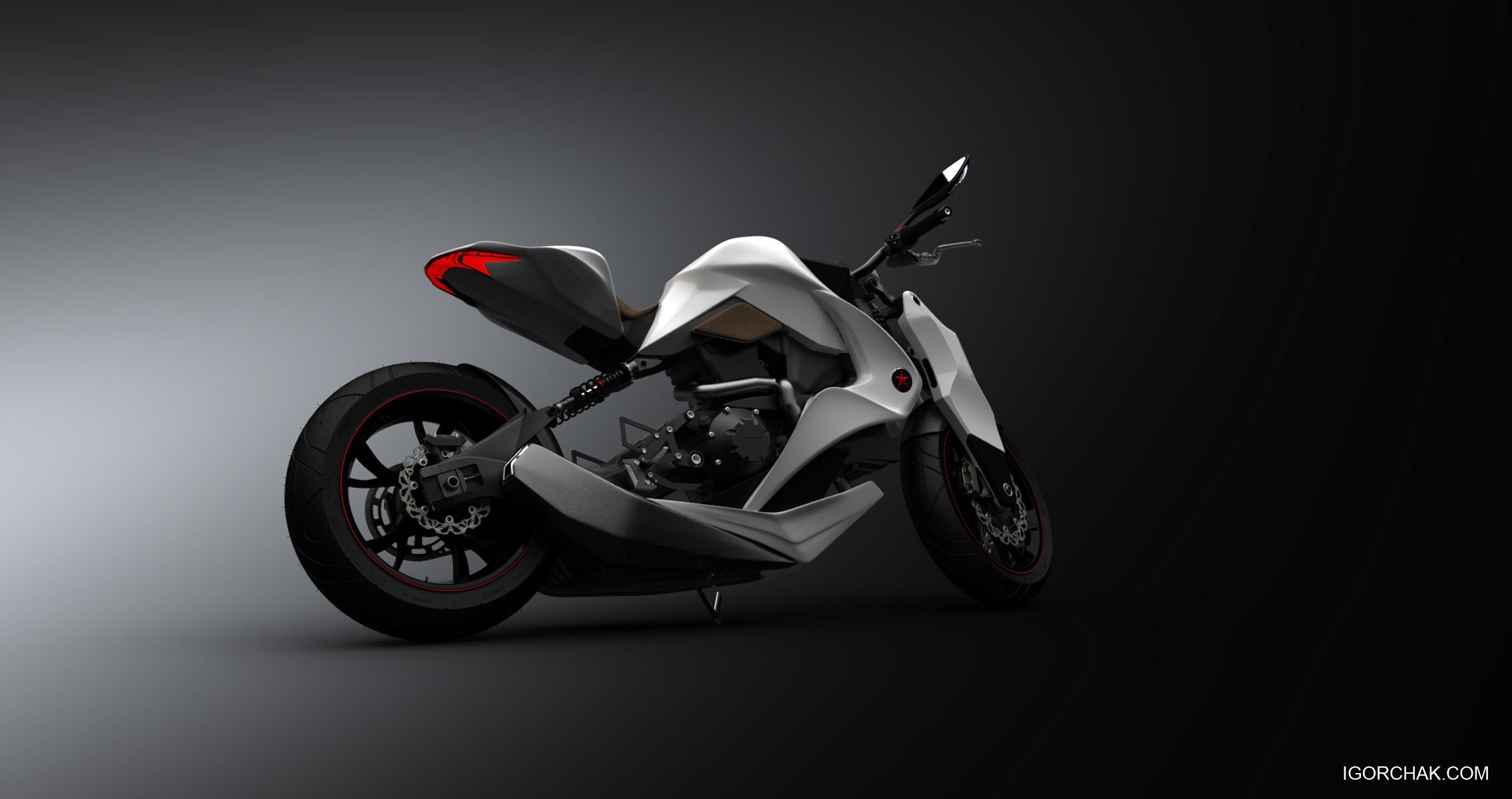 il 2012 il motik rush motyka 2012 concept design style prototype picture moto bike transport moped hi-tech new desert sky mirror white the disc wheel exhaust russia