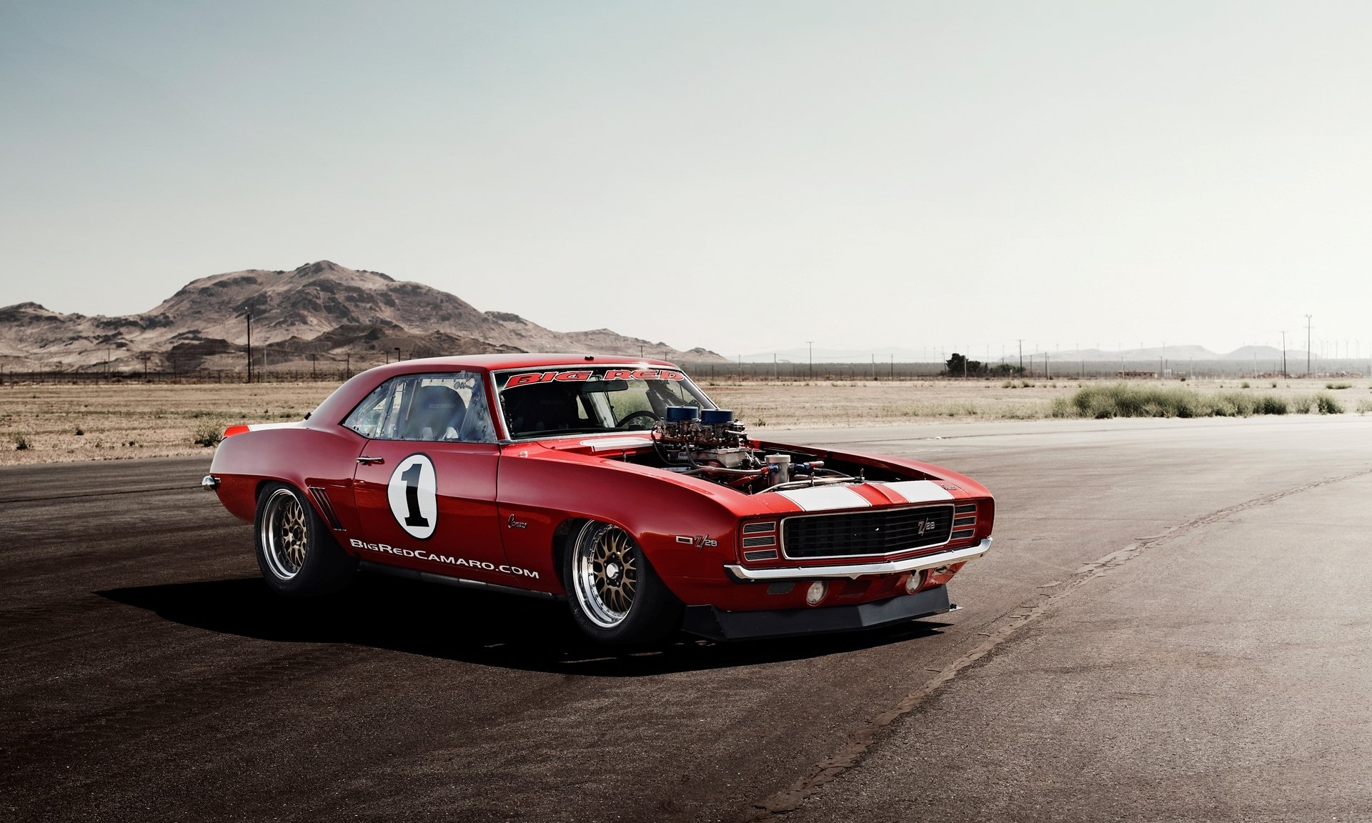 chevrolet camaro coche pista puesta de sol sombra