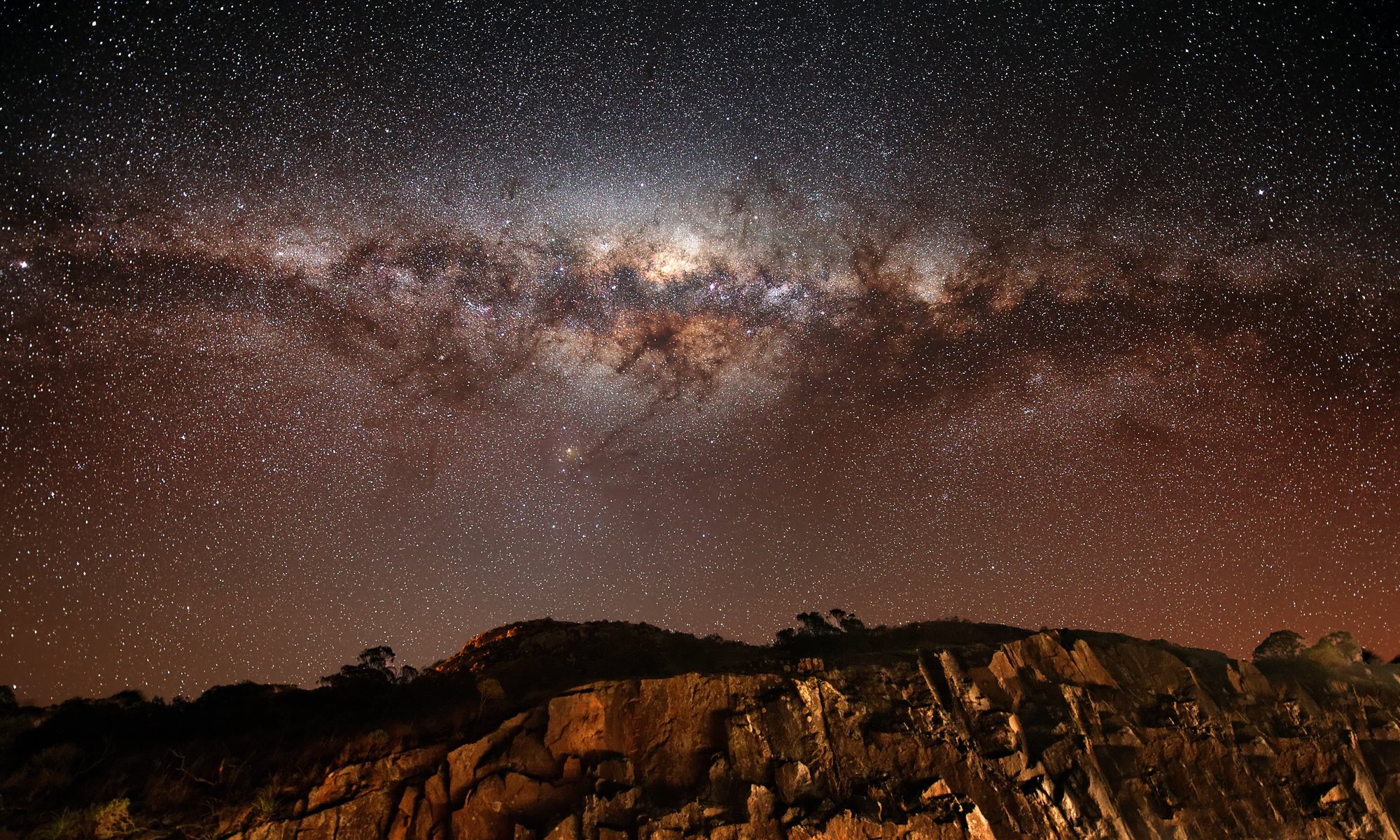 milchstraße felsen sterne sterne galaxie milchstraße galaxy