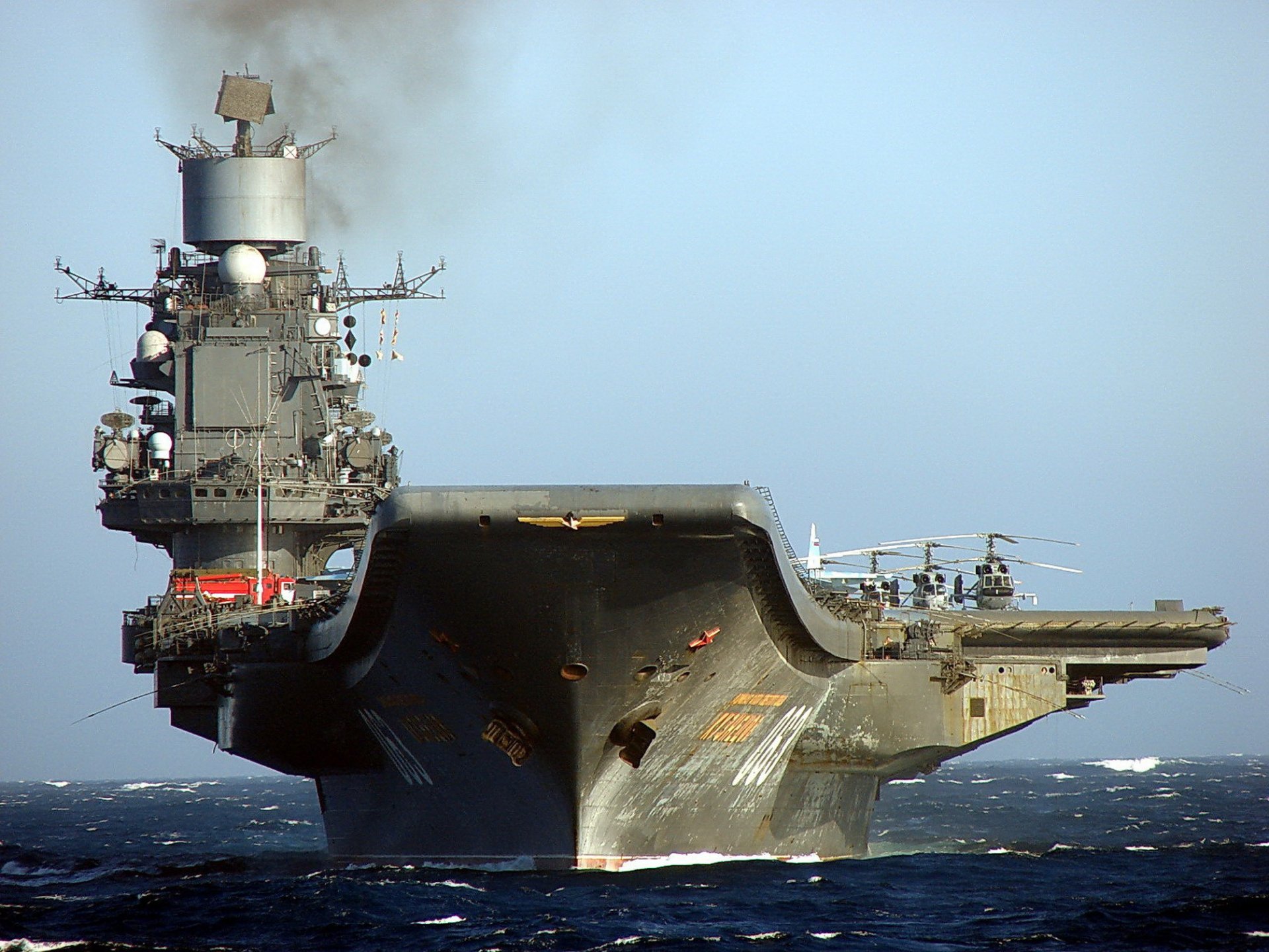 the carrier admiral kuznetsov sky sea