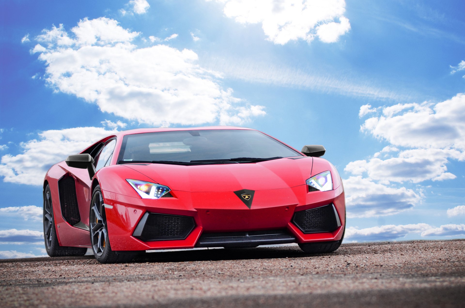 lamborghini aventador lp700-4 lb834 rojo lamborghini lamborghini aventador rojo cielo nubes