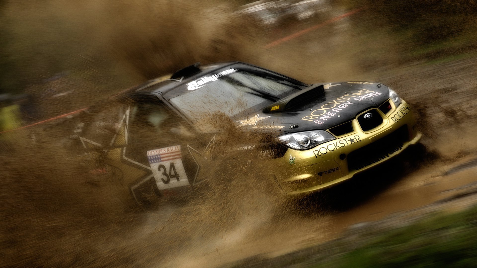 ubaru impreza wrx sti rally rockstar energy rally dust subaru impreza turn