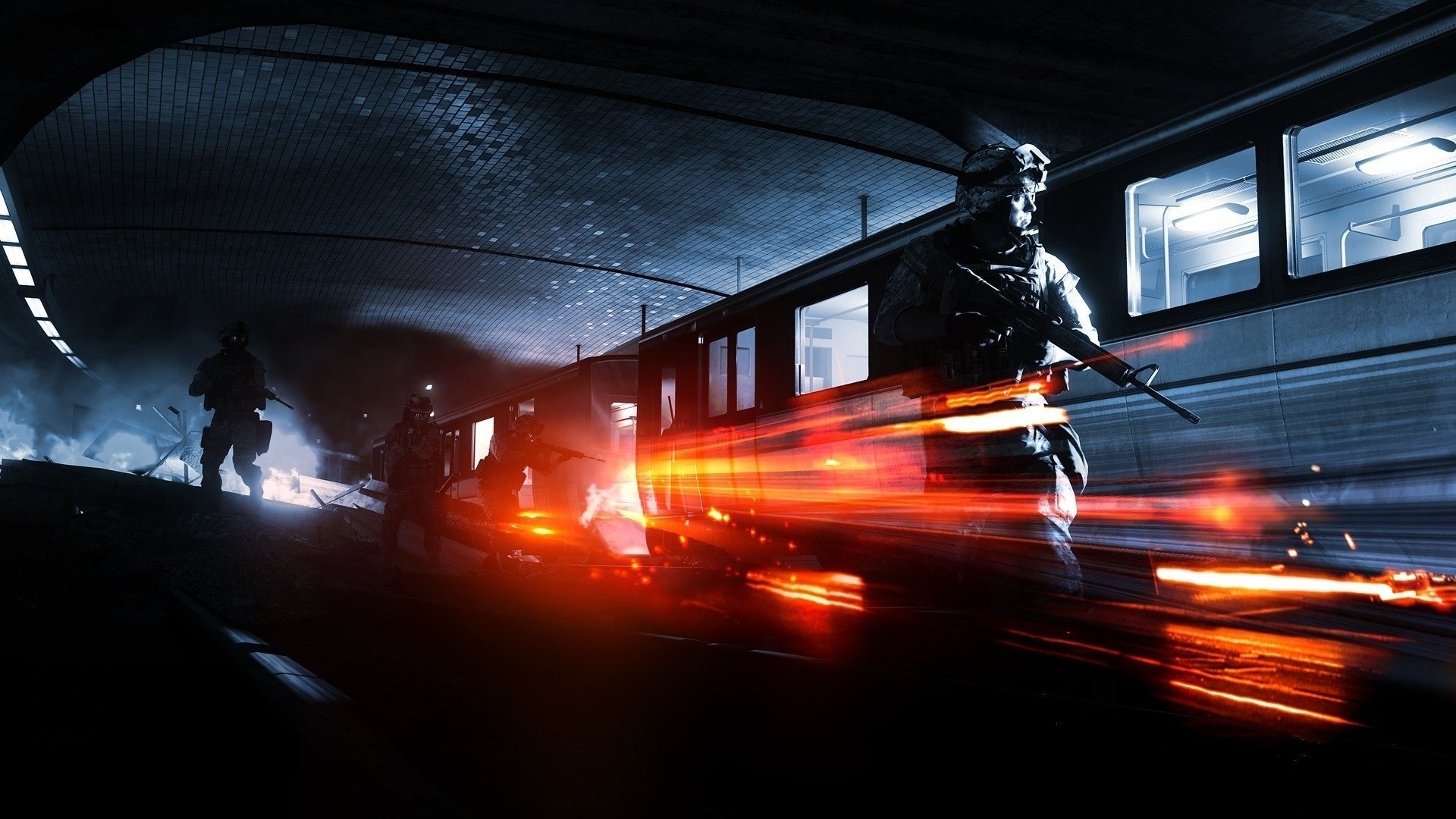 tren soldados metro battlefield 3