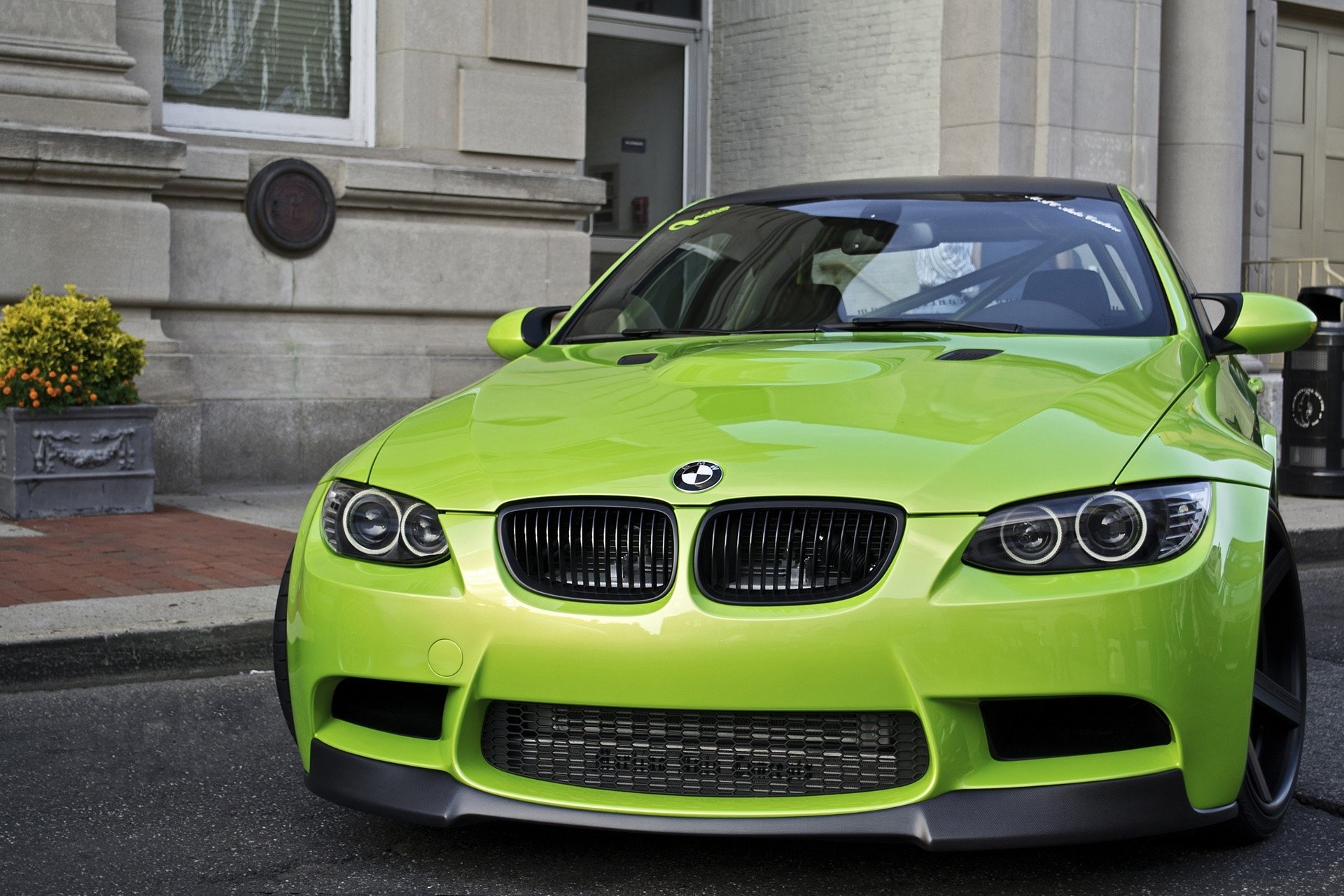 bmw auto coches tuning casa pared verde