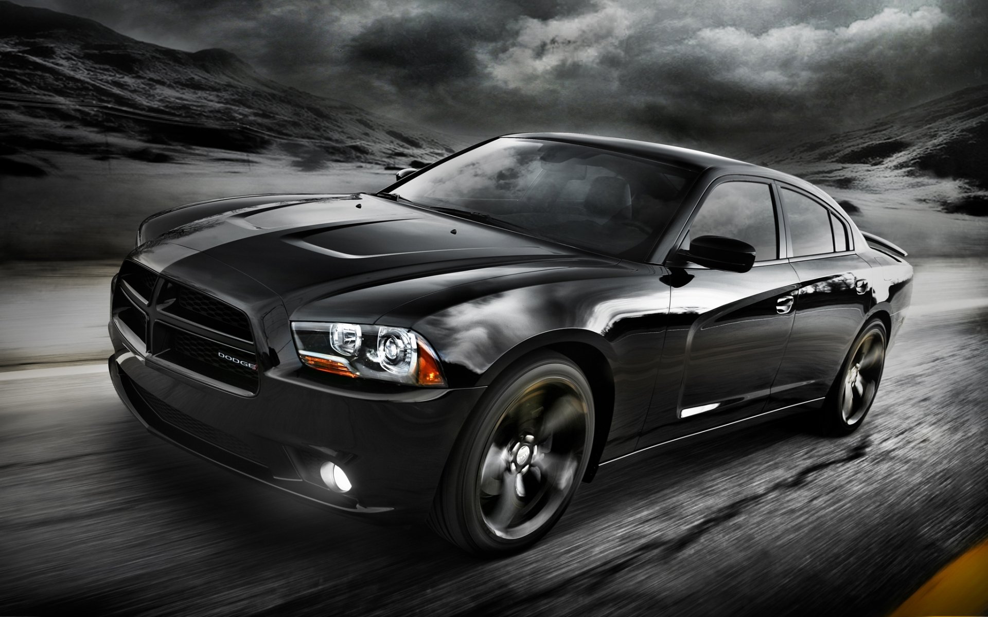 esquivar cargador blacktop 2012 dodge charger blacktop frente especial versión carretera nubes cielo