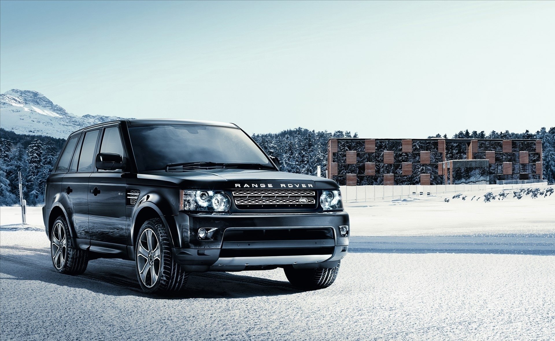 inverno neve range rover land rover