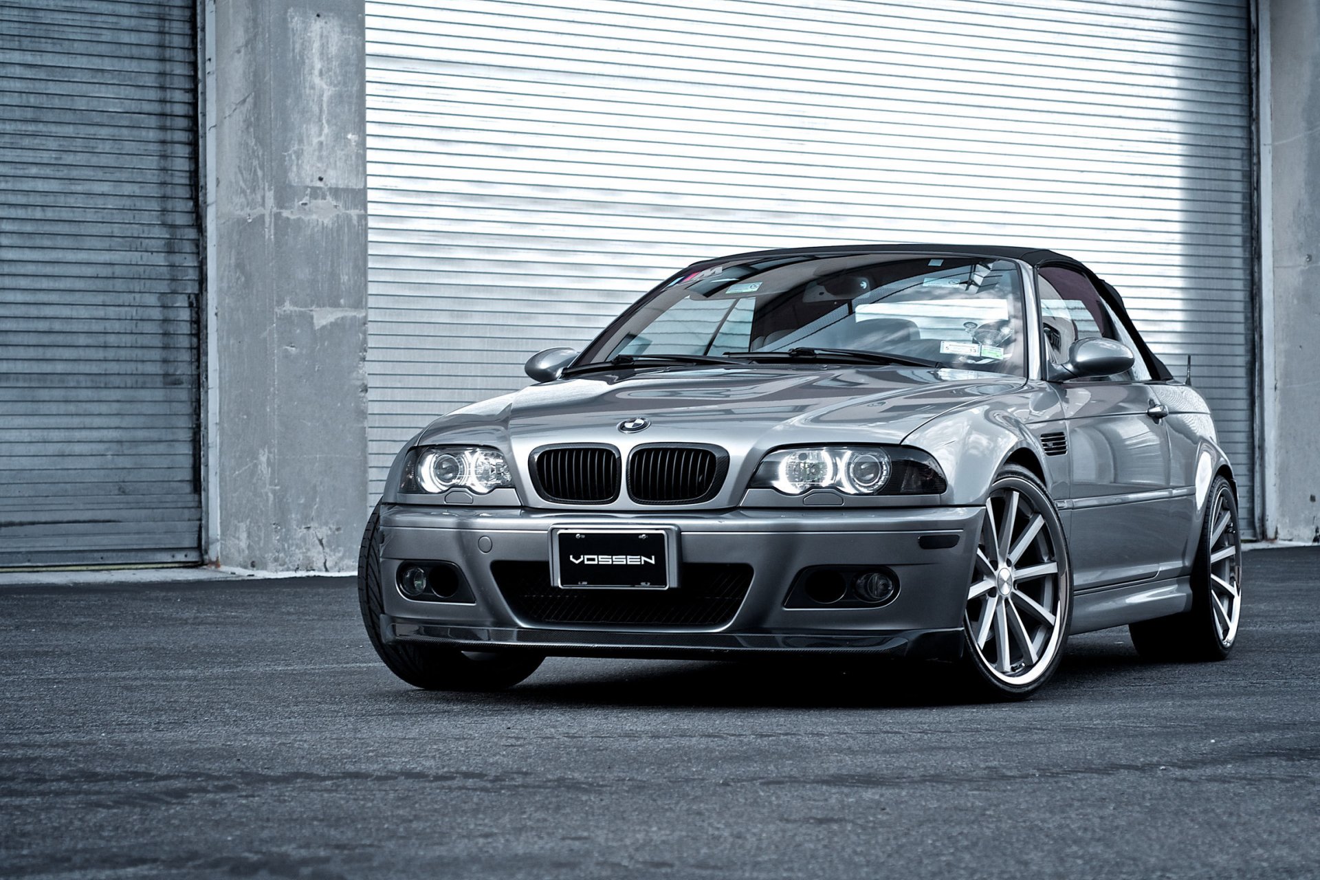 bmw m3 e46 cabrio silvery convertible silver front