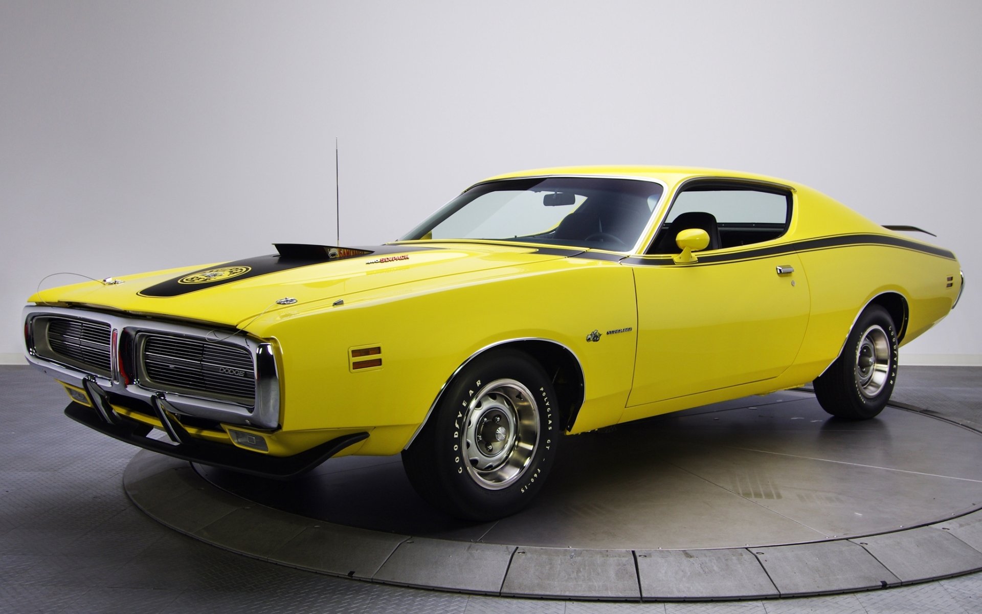 ausweichen ladegerät superbi 1971 dodge charger front gelb.muscle car muscle car hintergrund