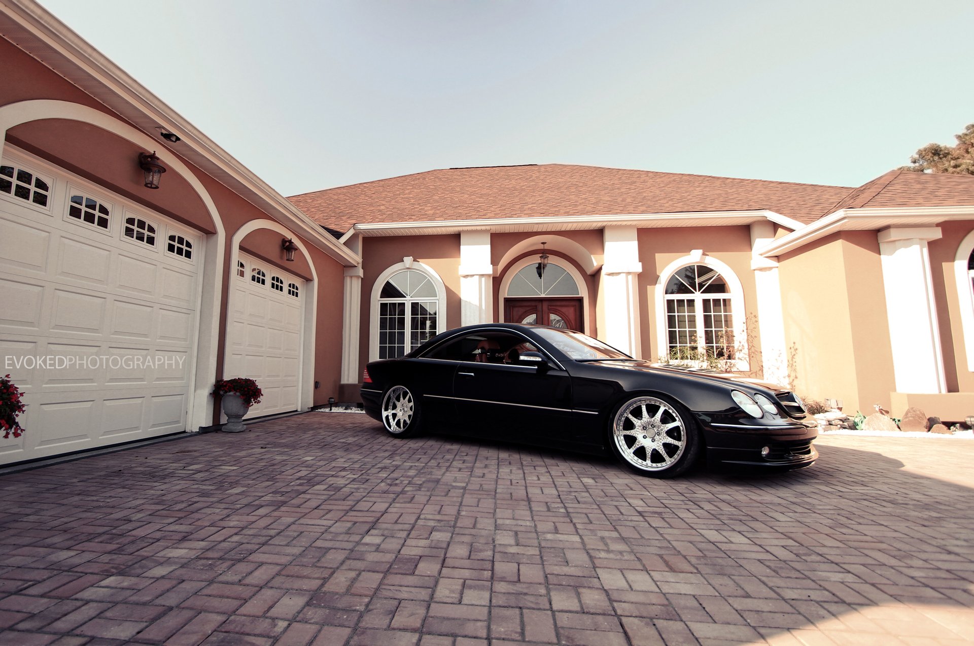 mercedes-benz cl-klasse cl500 c215 black house garage window