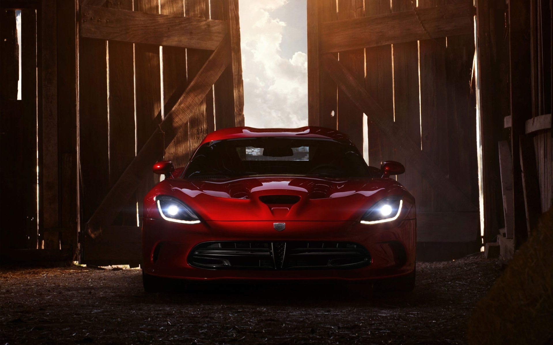 ausweichen hundert viper gts dodge viper supercar front rot lichter türen himmel