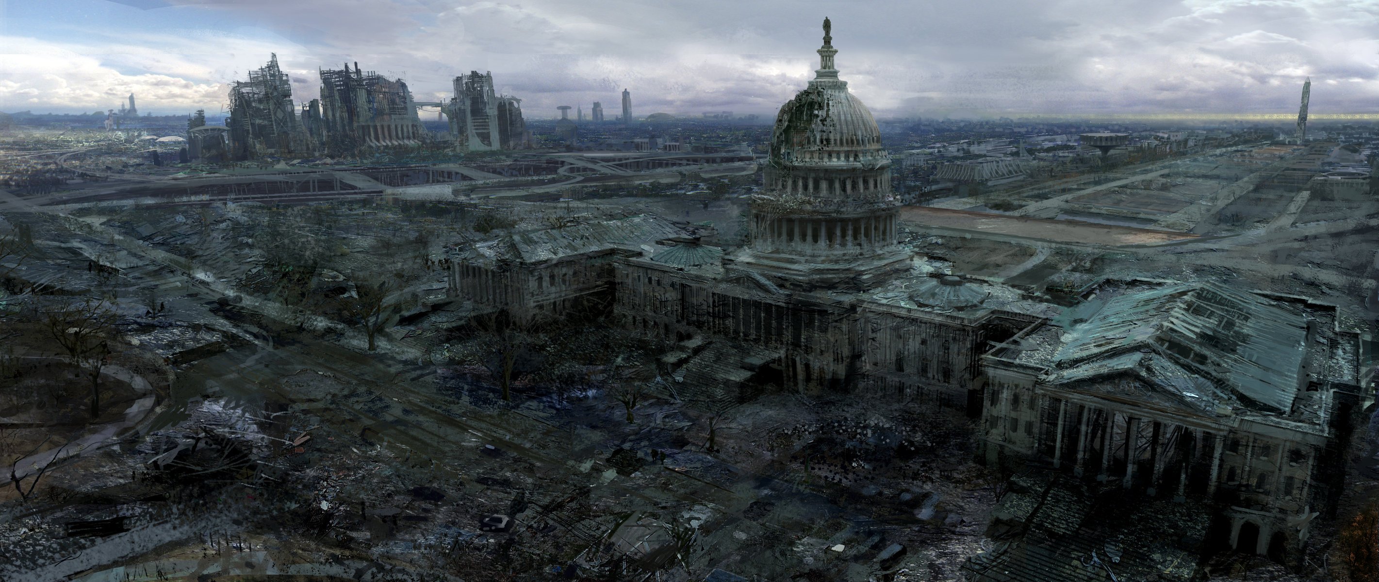 capitol капитолий fallout 3 вашингтон город