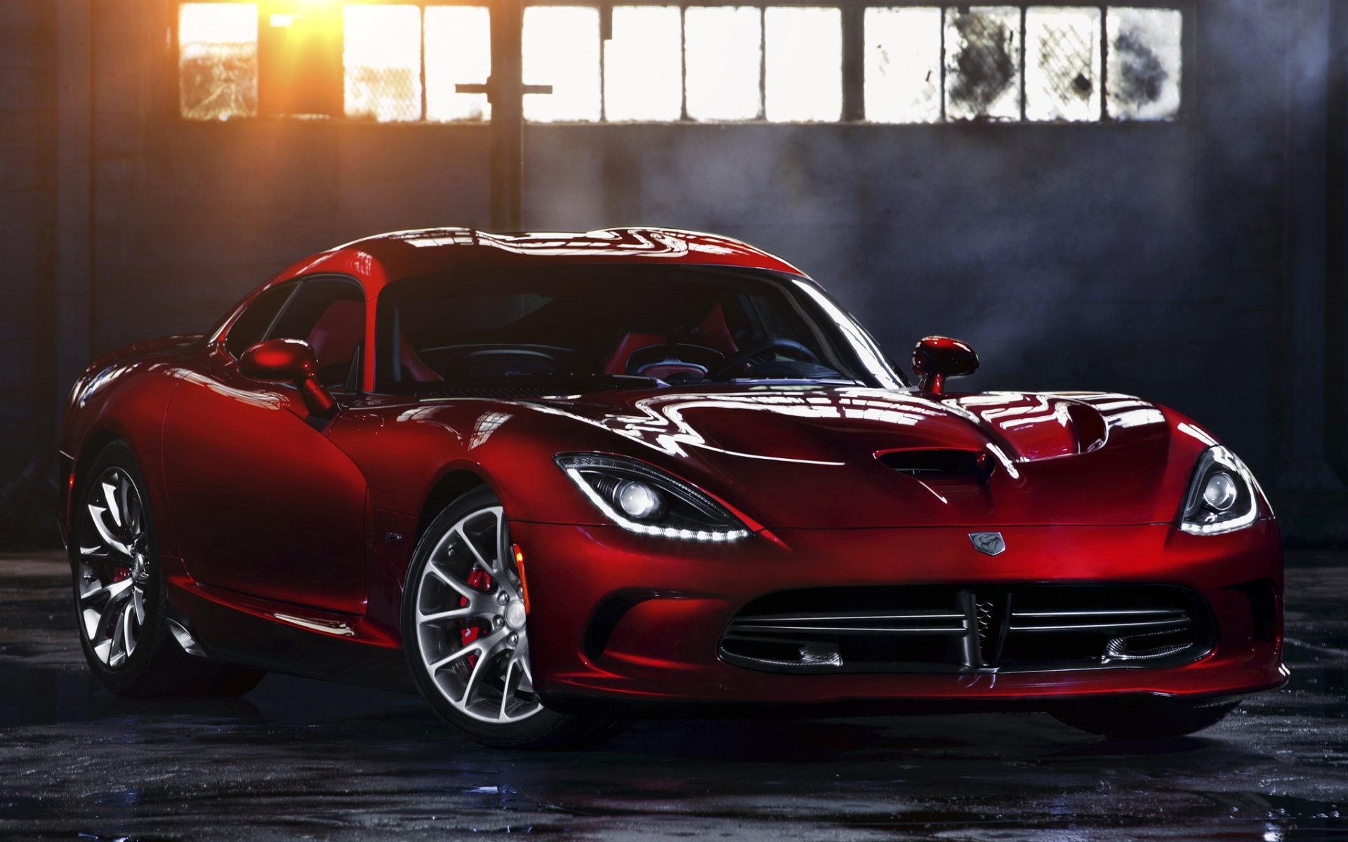 esquivar cien víbora gts dodge viper superdeportivo frente rojo ventana sol