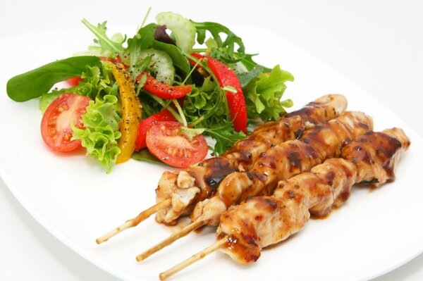 Brochettes d été au poulet