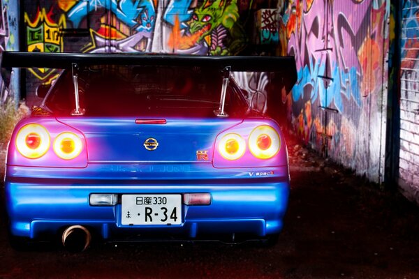 The most beautiful Nissan graffiti cars