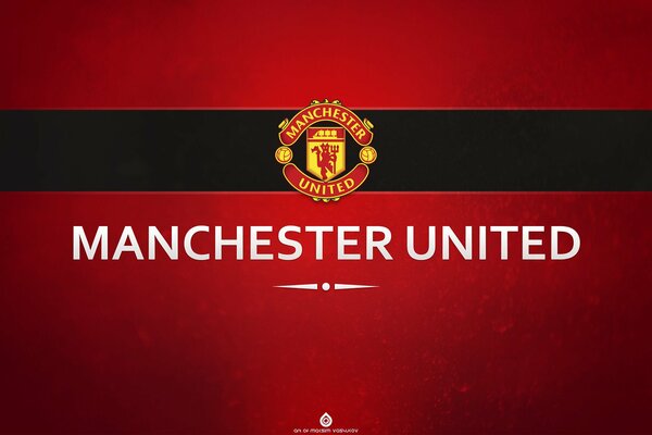 Rote Flagge von Manchester united