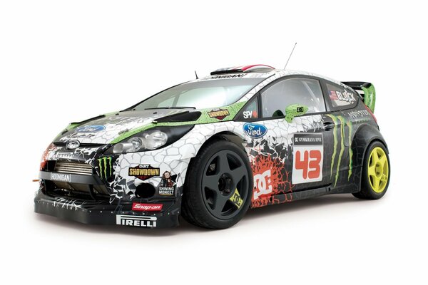 Rallye-Auto Ford fiesta, Monster energy