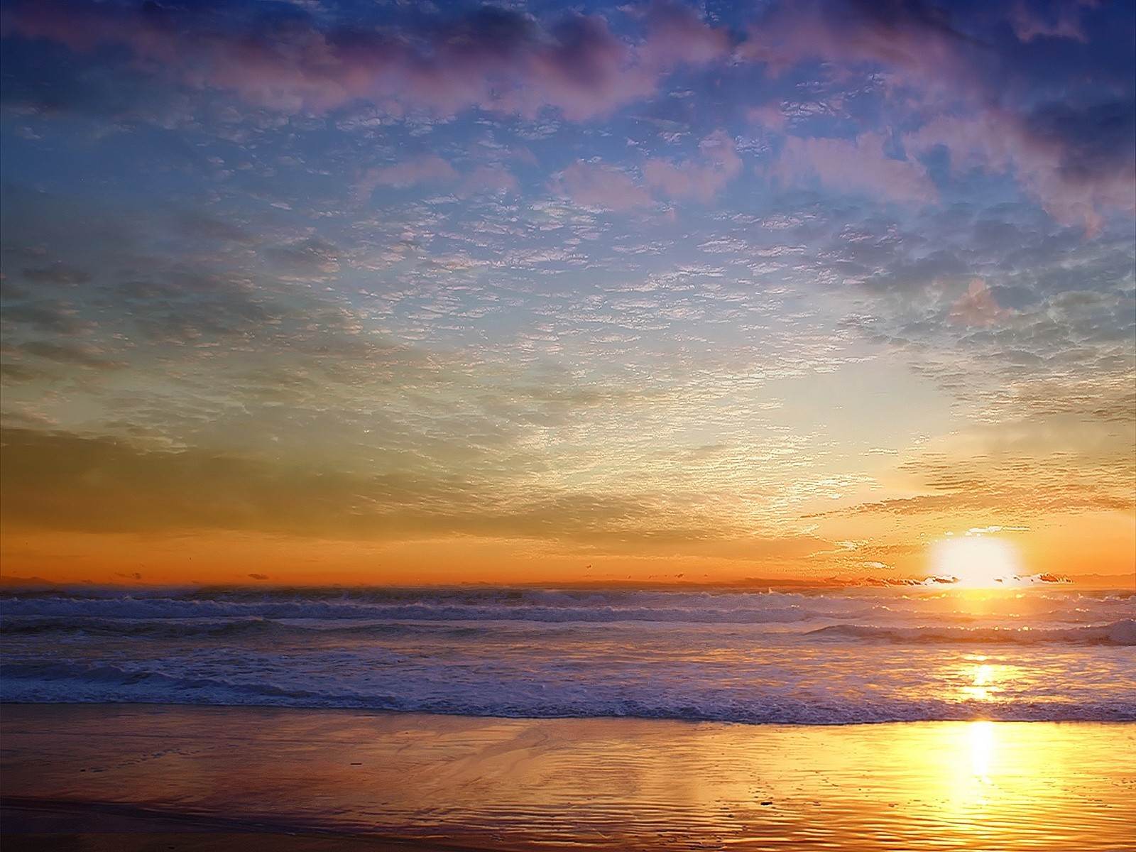 onde sabbia cielo