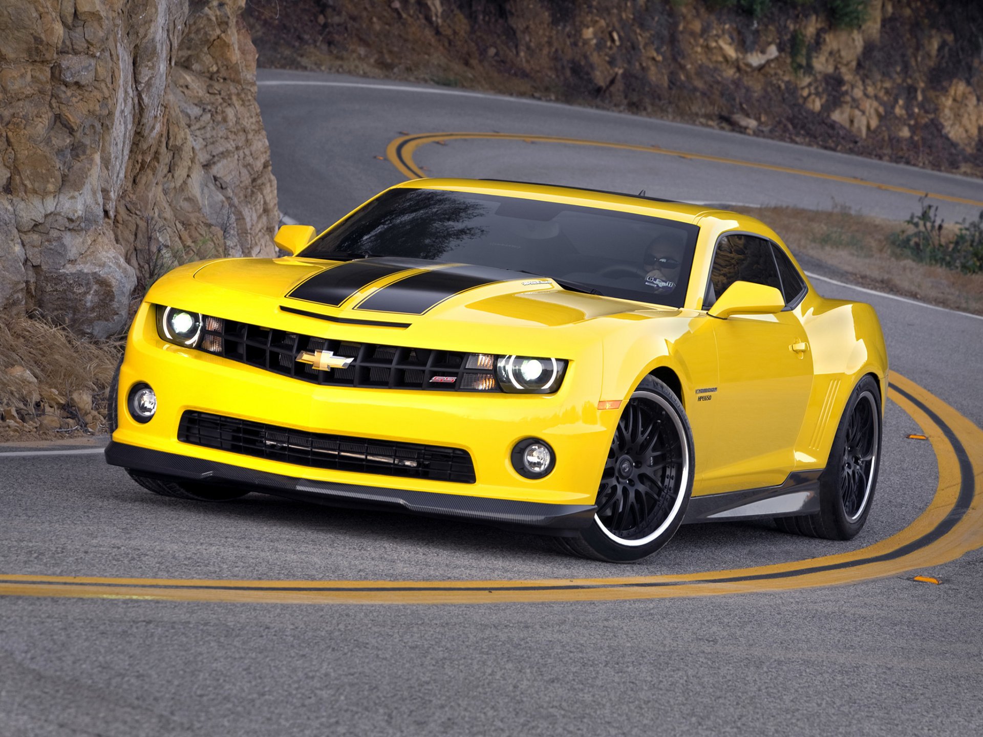 chevrolet camaro hpe650 tuning hennessey yellow car wheel black chevrolet camaro avotmobile standing man glasses driving headlights shine strip on the soot