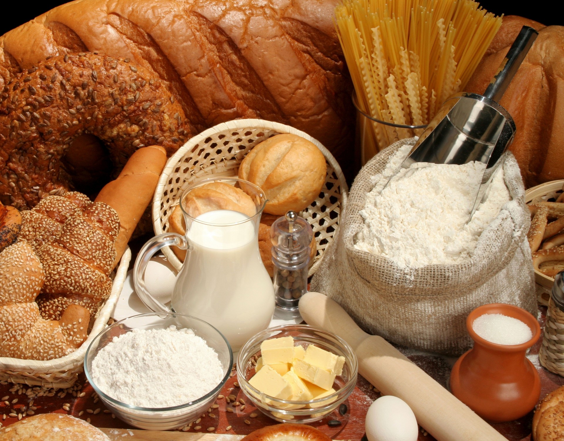 coffee baking bread