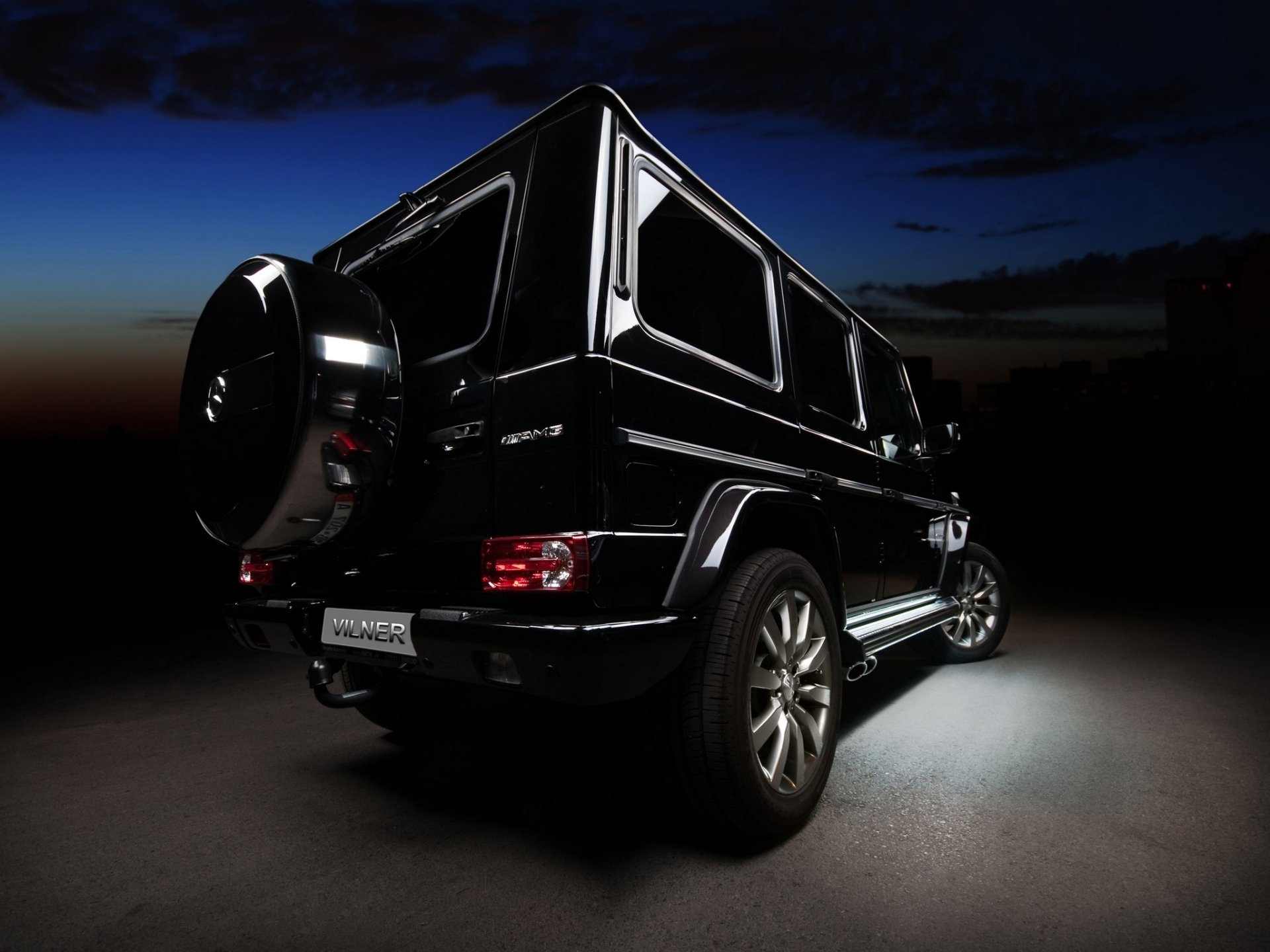 vilner studio mercedes-benz g-klasse amg gelandewagen mercedes g-klasse gelendwagen amg jeep suv rückansicht tuning