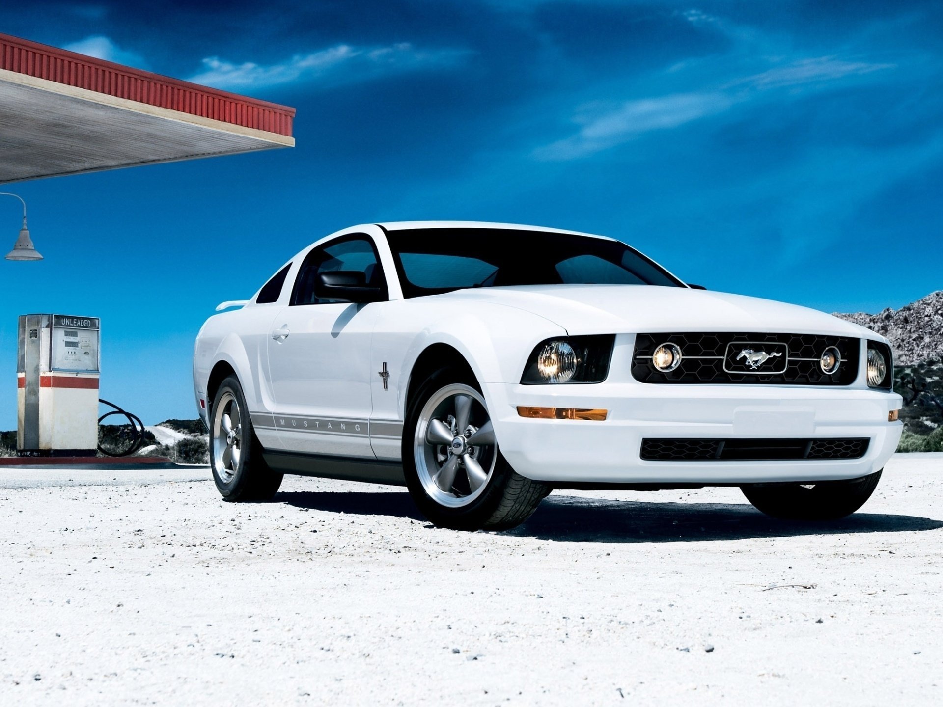 ford mustang coupé ford mustang anteriore bianco coupé