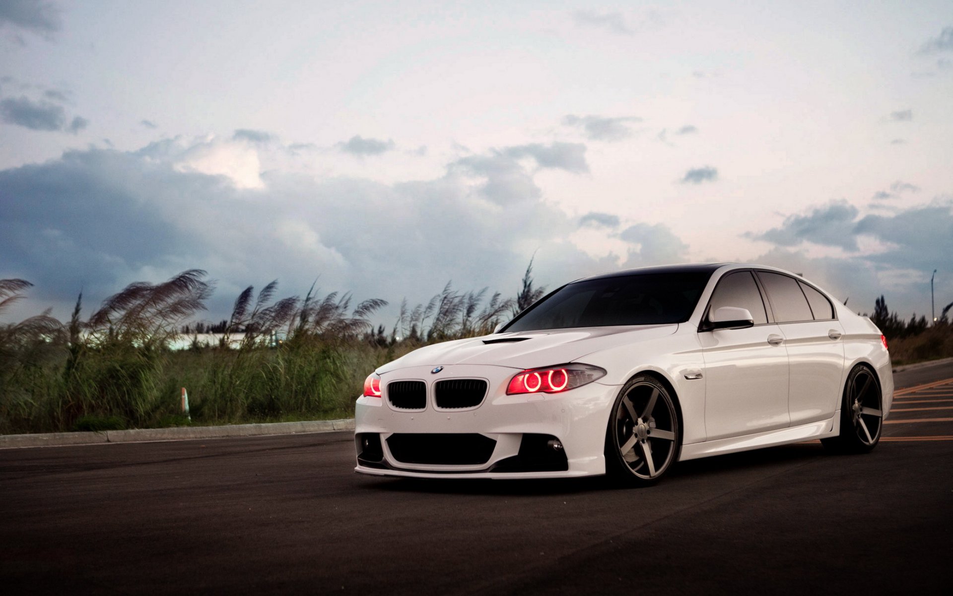 bmw serie 5 tuning bmw bianco sera faro