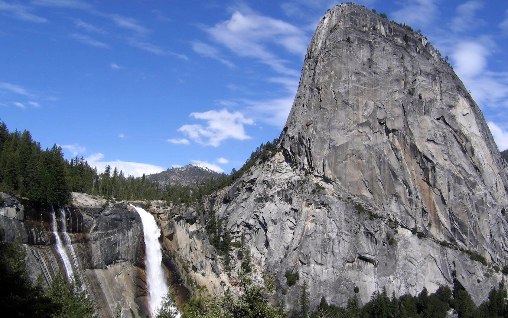 berge himmel felsen wasserfall