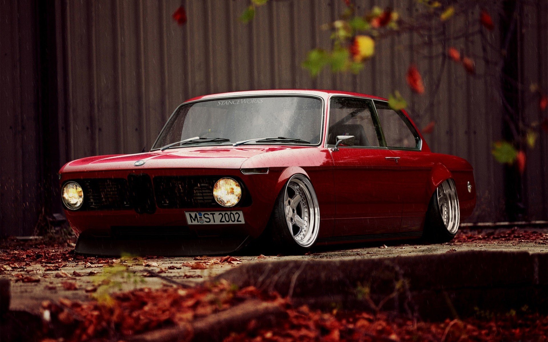 bmw tuning retro bmw bagnato gocce posizione