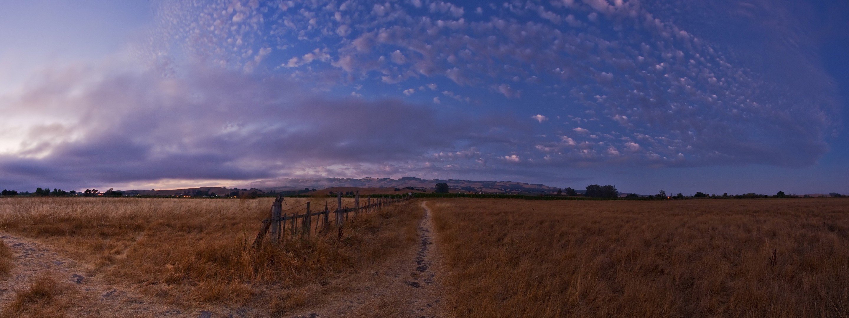 campo cielo sera