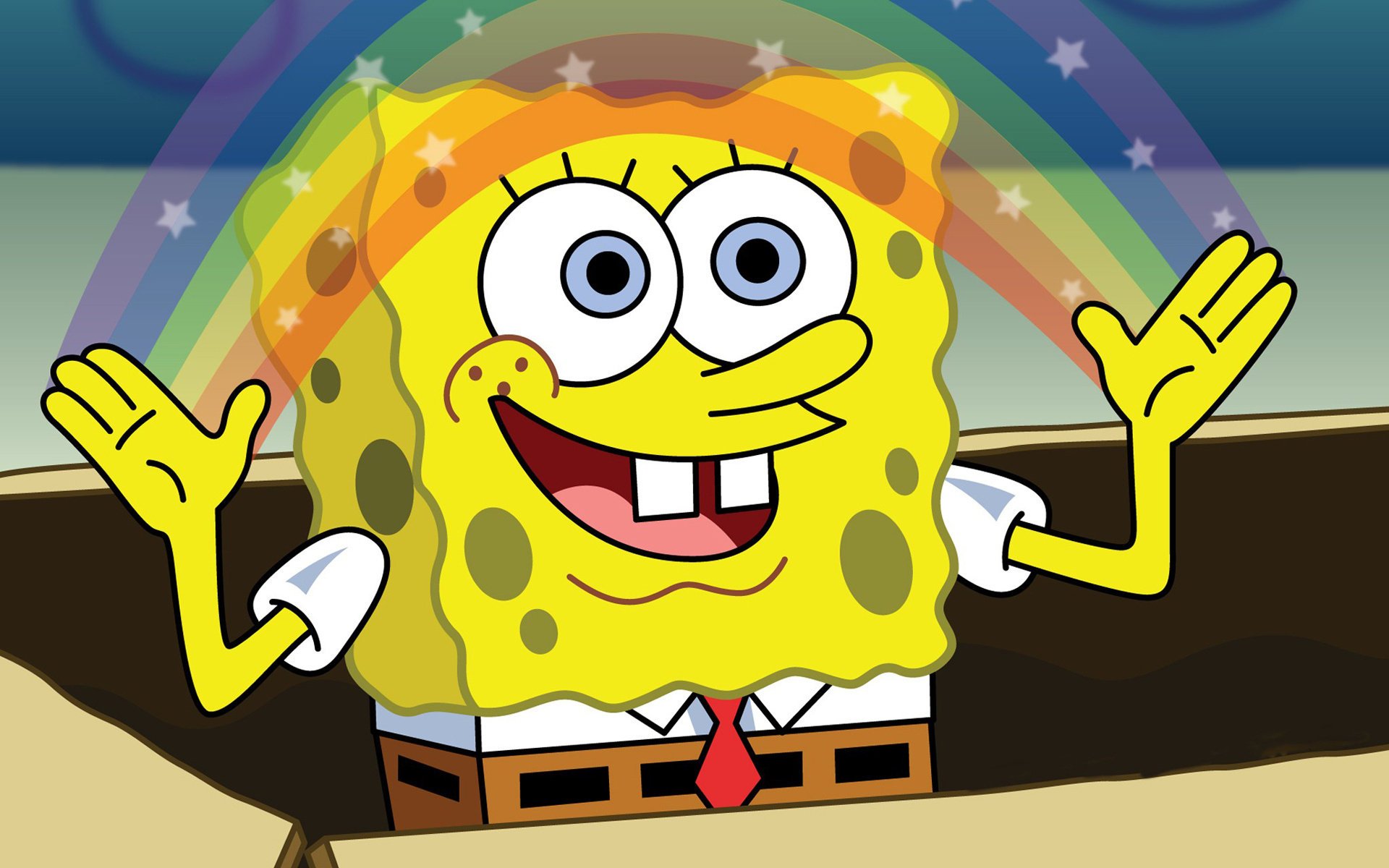 bob esponja serie de dibujos animados esponja arco iris