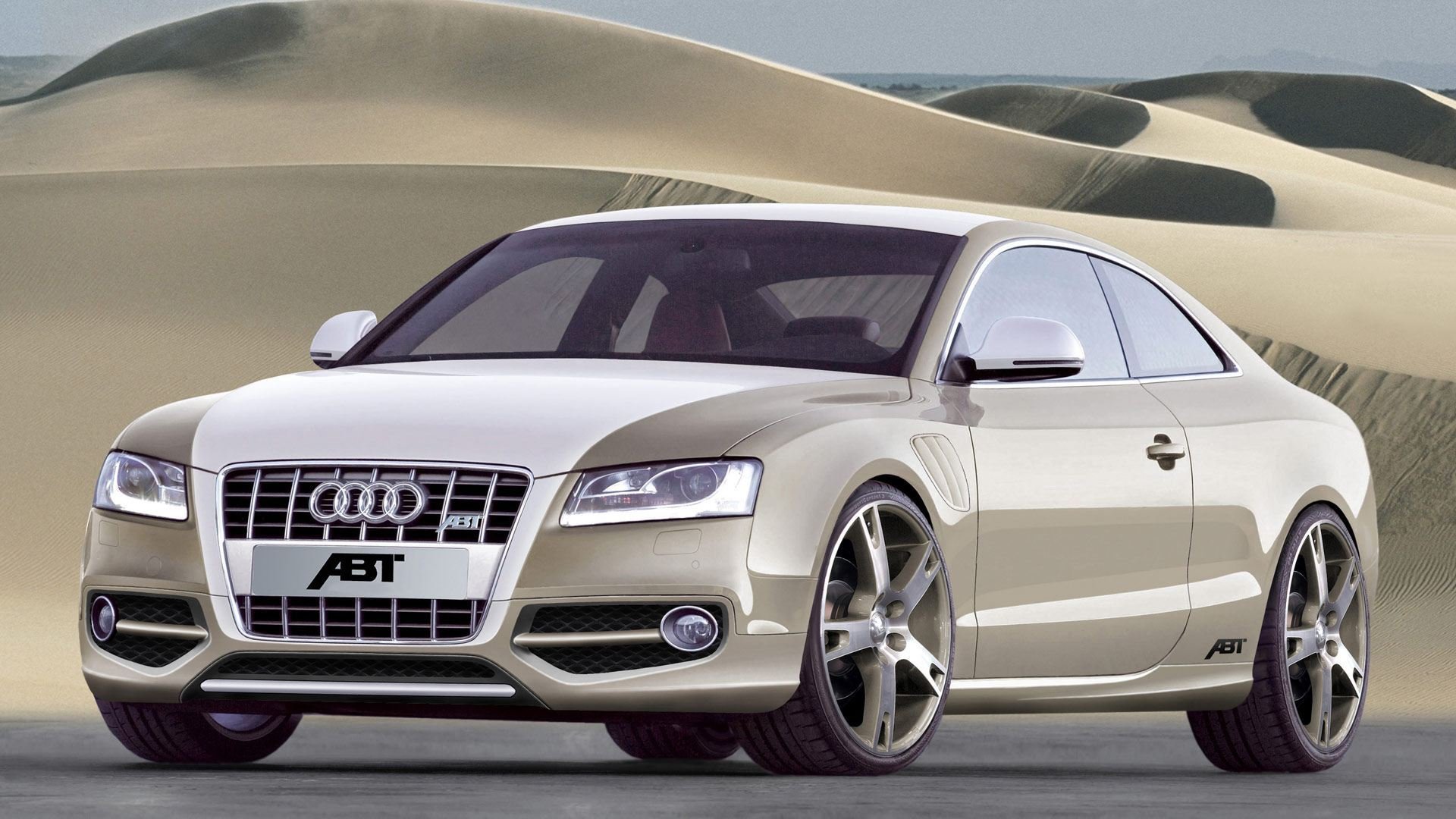 audi as5 sur blanc beige