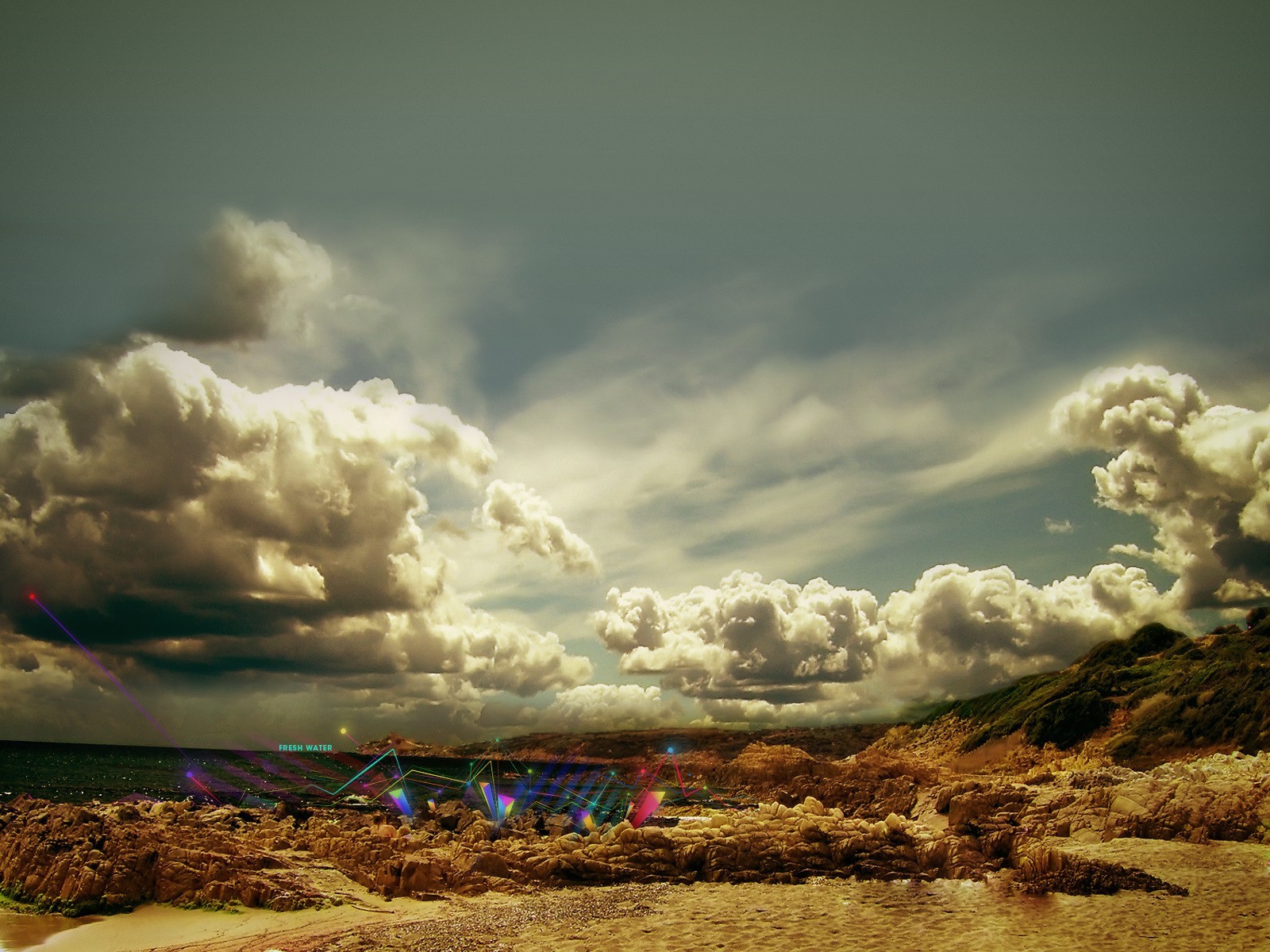 paesaggio cielo deserto