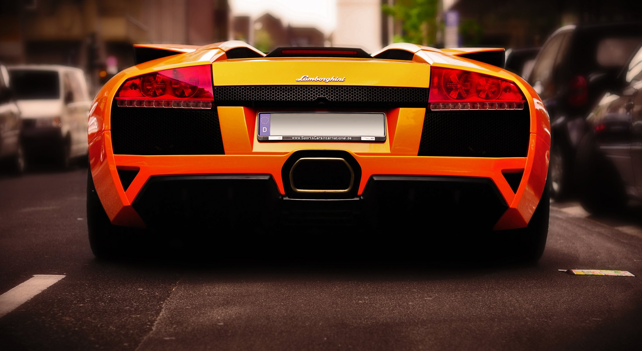 lamborghini murcielago lp640 roadster route rue orange miracle