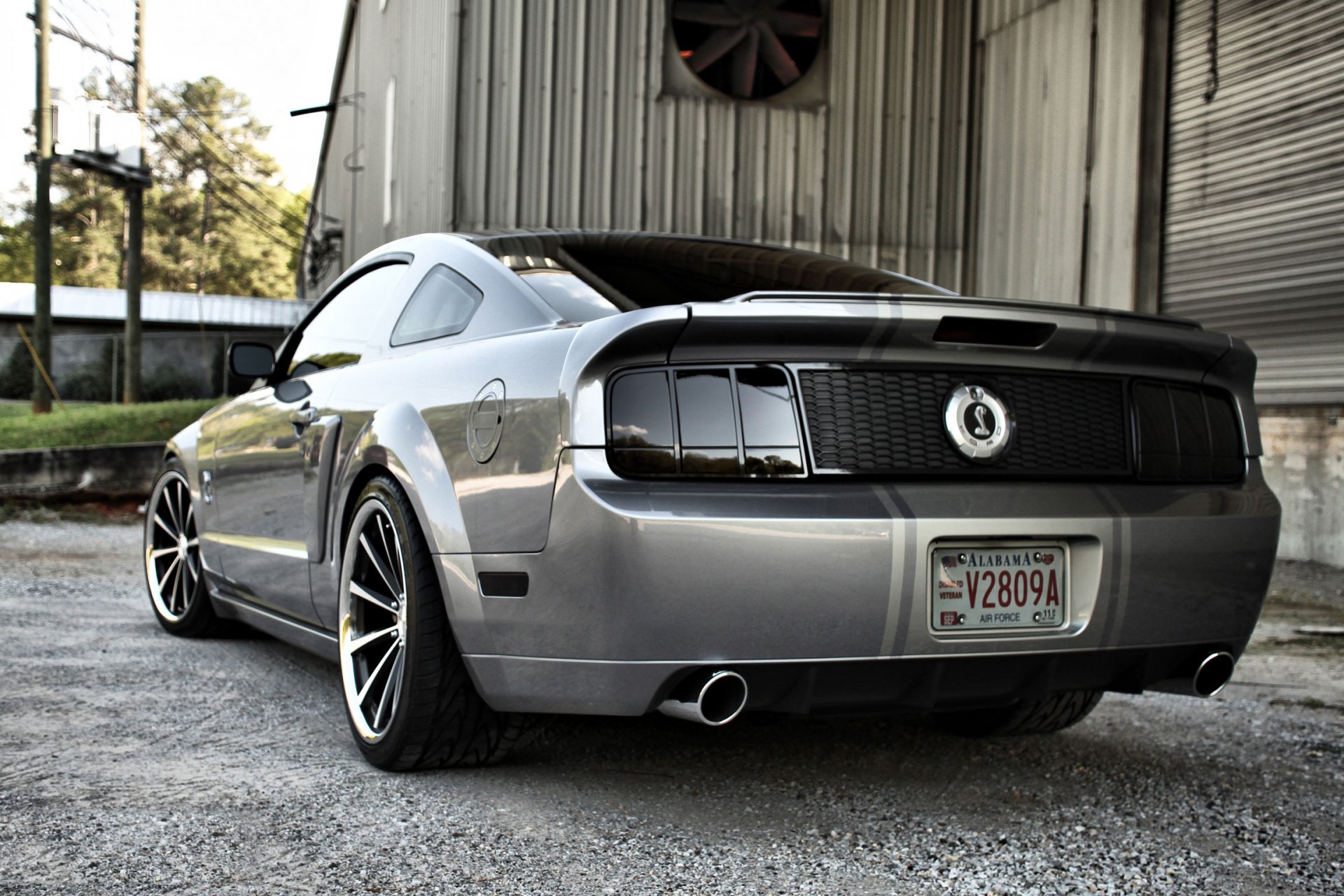 ford mustang gt500 shelby auto auto grau