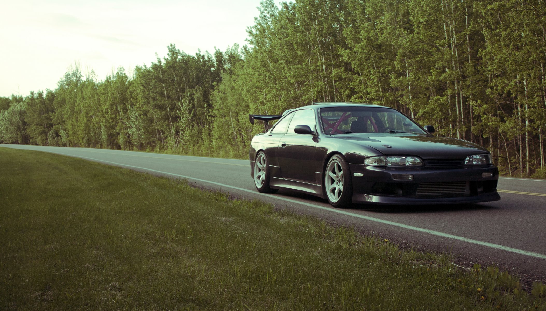 auto samochody nissan s14 nissan s14 tuning auto tuning droga zdjęcia tapety na pulpit