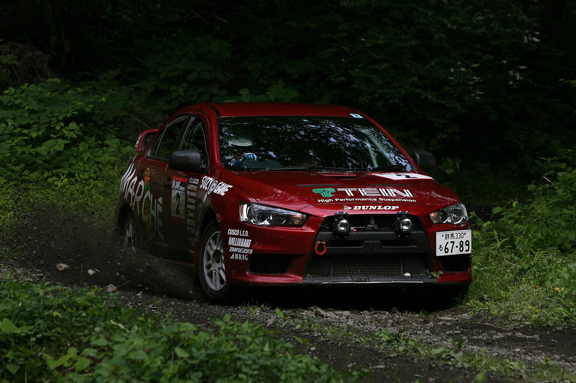 coche mitsubishi lancer x rally