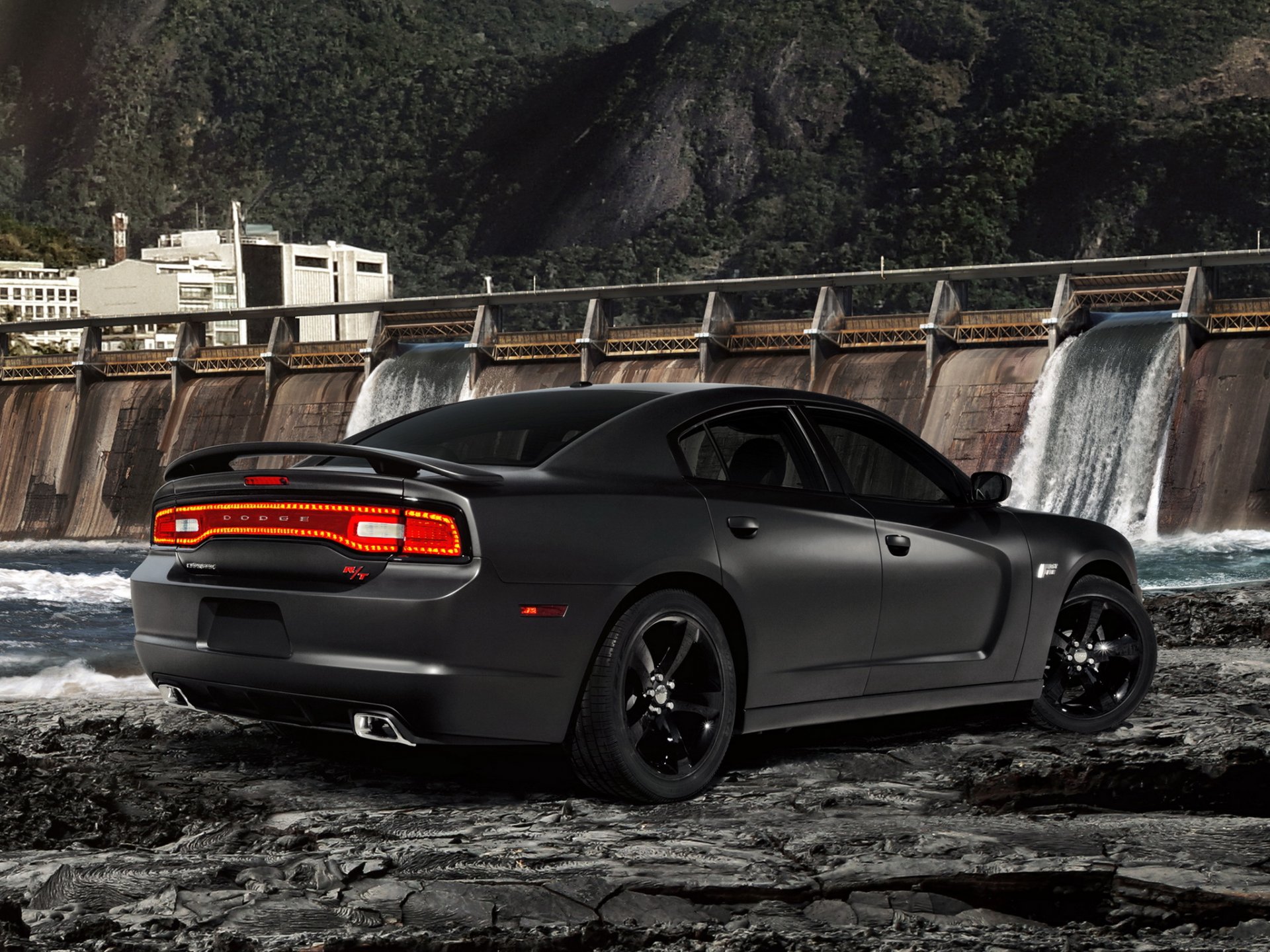 dodge charger r/t fast five dodge charger rear view special version fast and furious 5 dam water