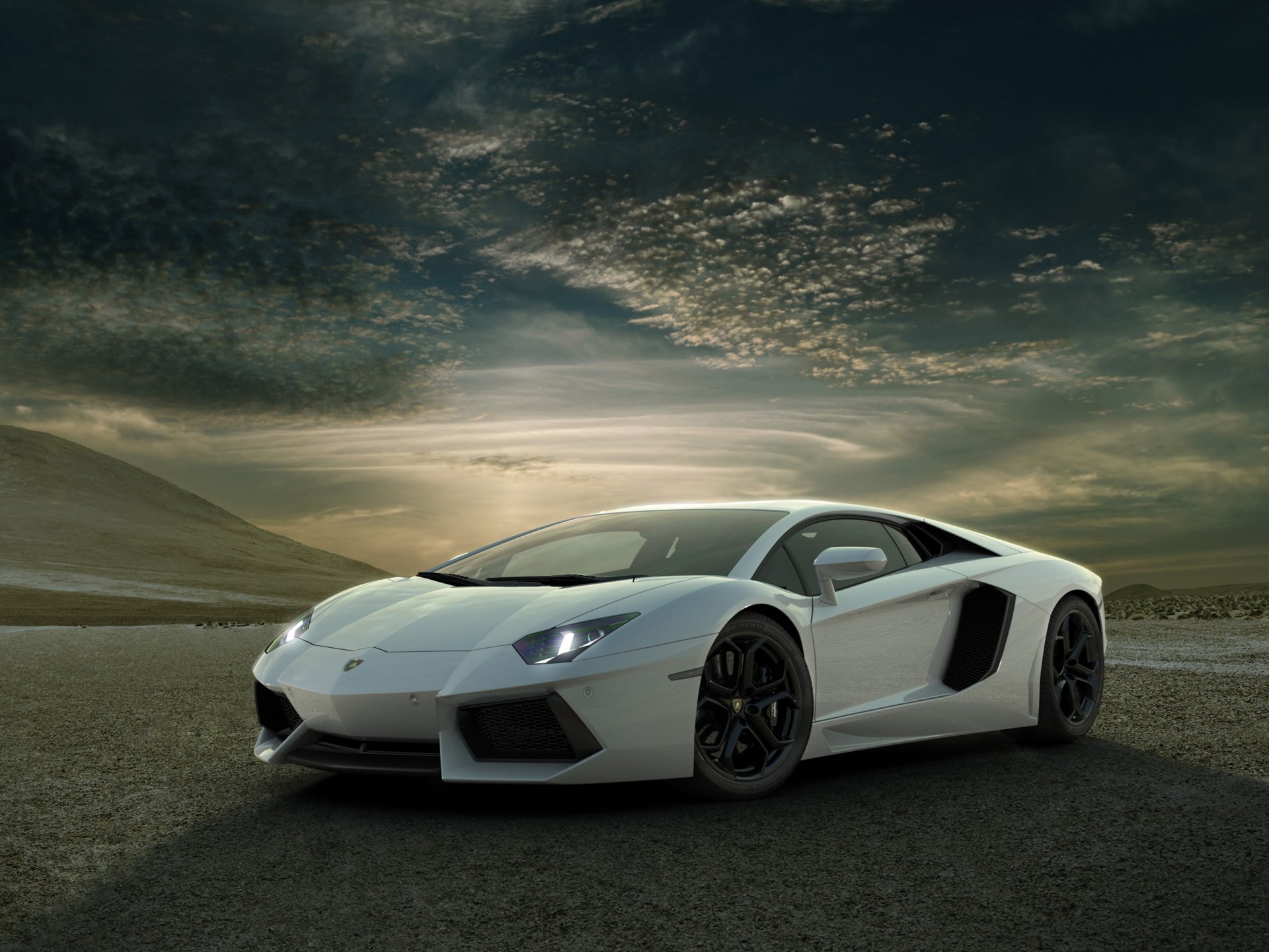 lamborghini aventador sky render