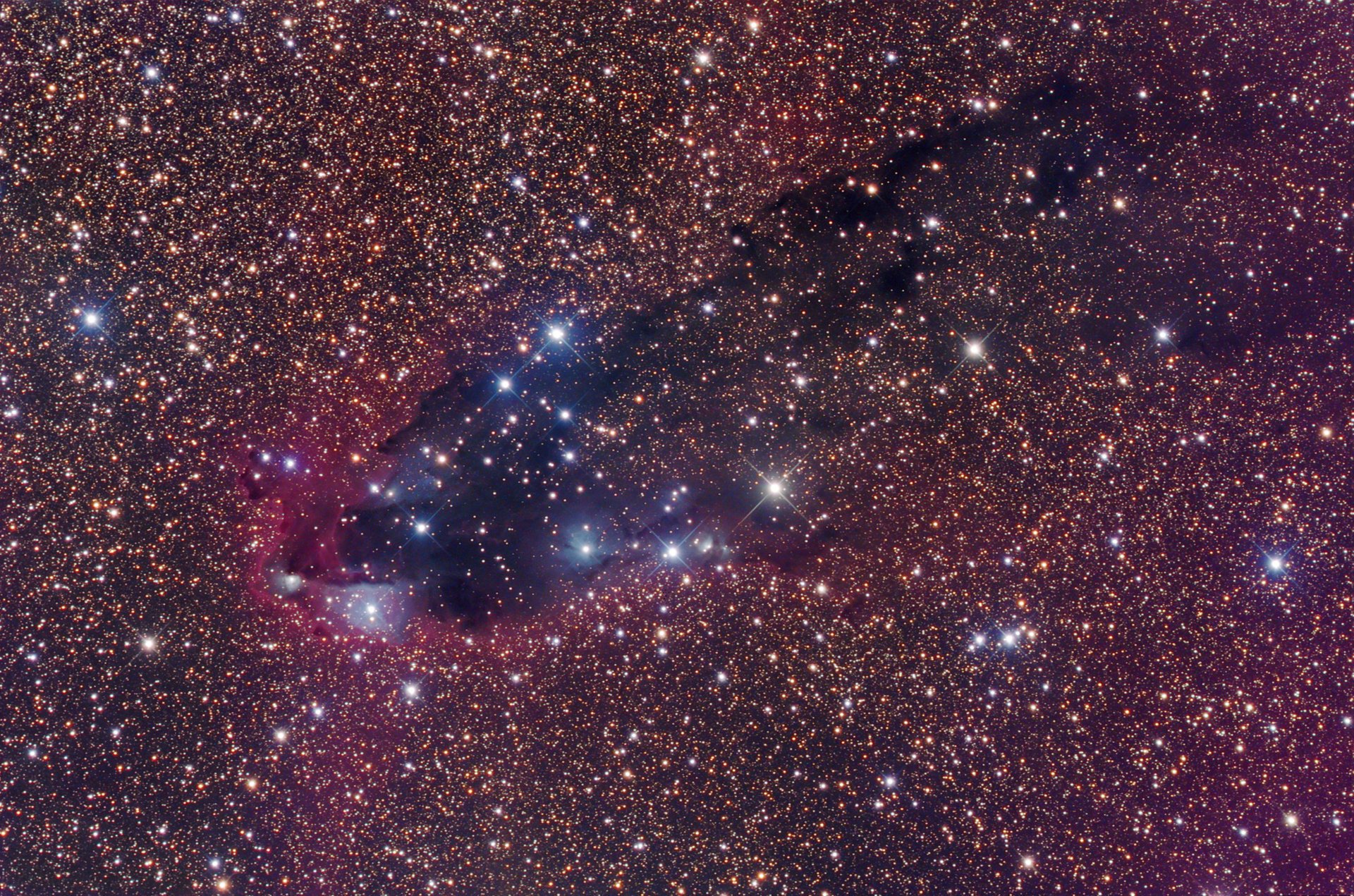 cosmos nebulosa oscura escorpio