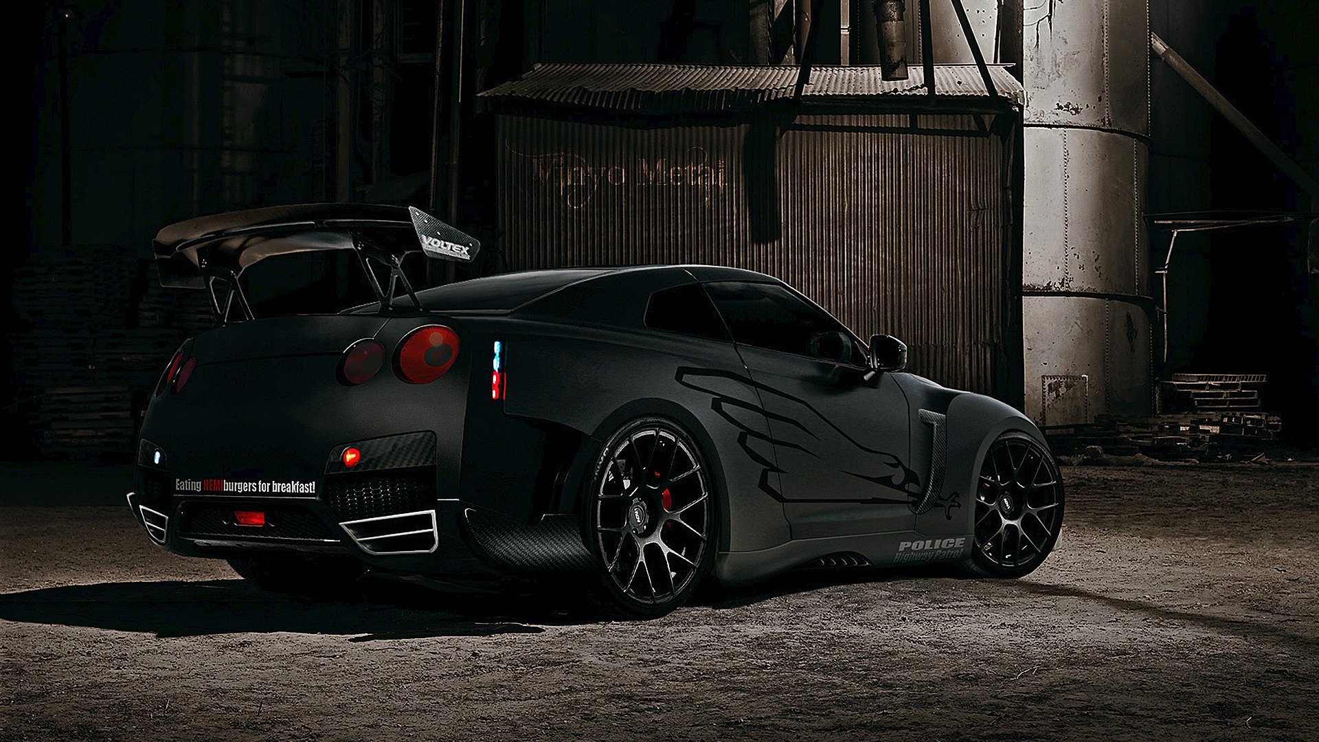 gtr nissan schwarz hintergrundbilder