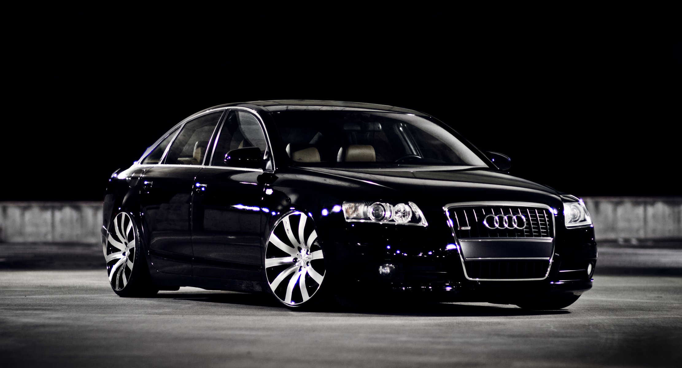 audi a6 negro