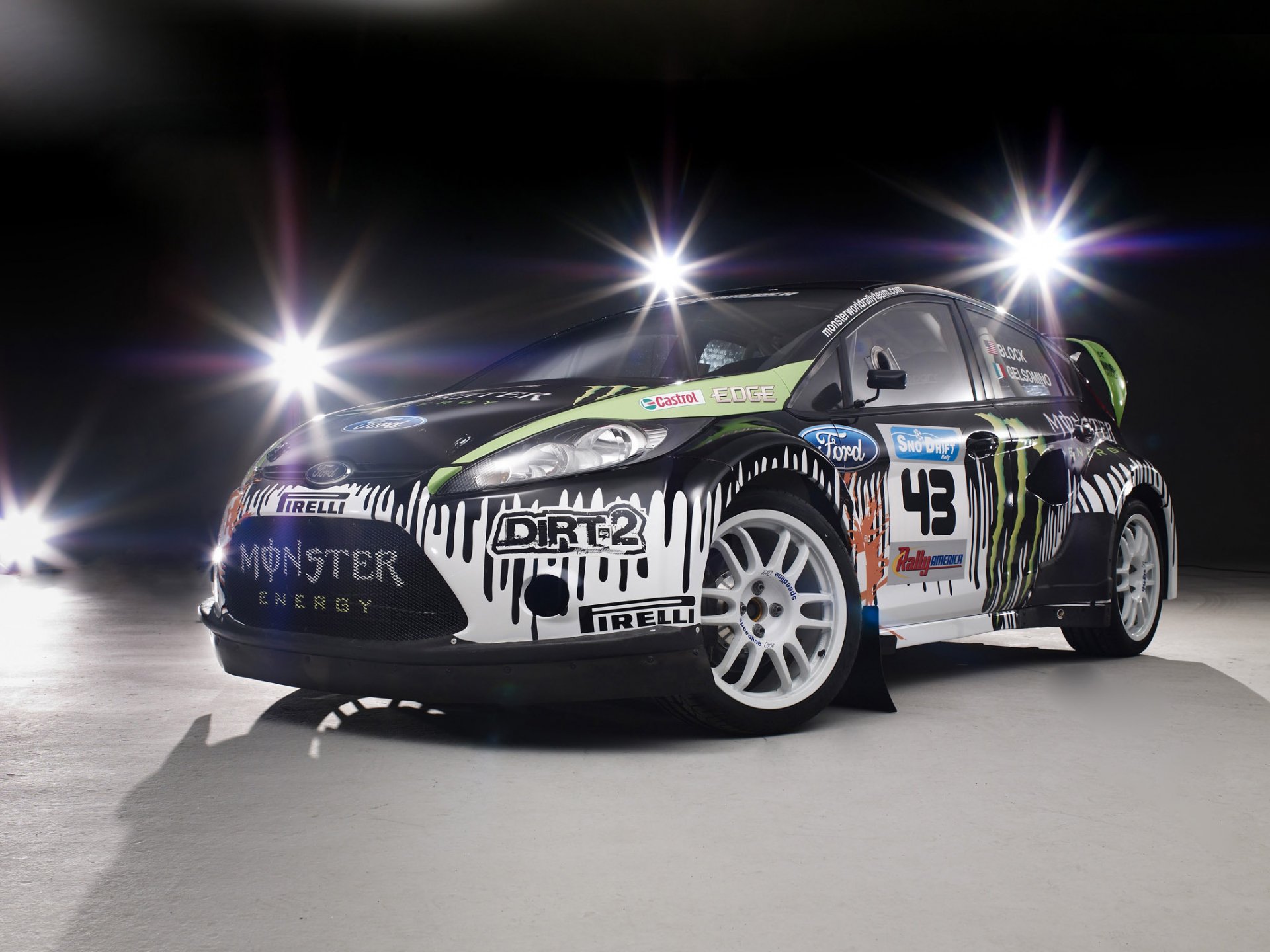 ford fiesta mostro world rally team ken block fiesta mostro rally pirelli dirt 2 luce lampada