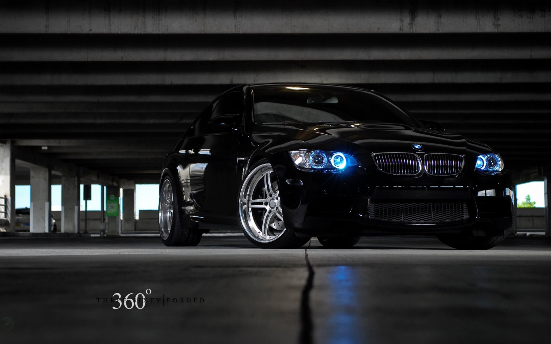 bmw m3 360° forjado aparcamiento