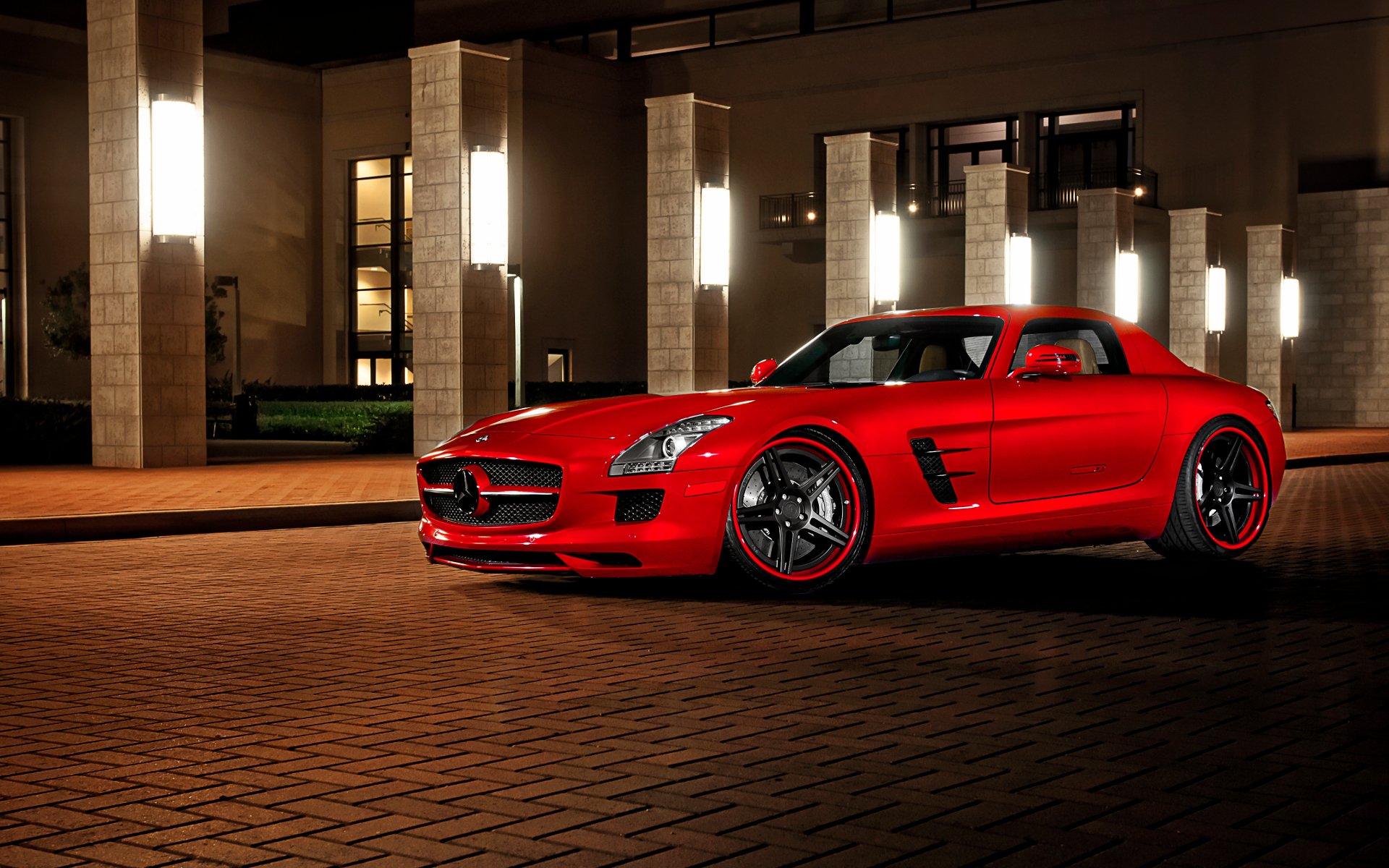 mercedes mercedes sls amg brouettes papier peint auto voitures