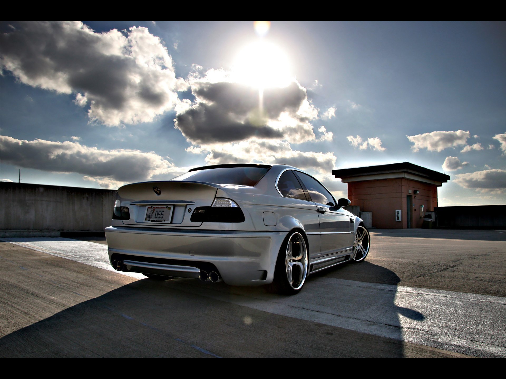 bmw parking tuning roof