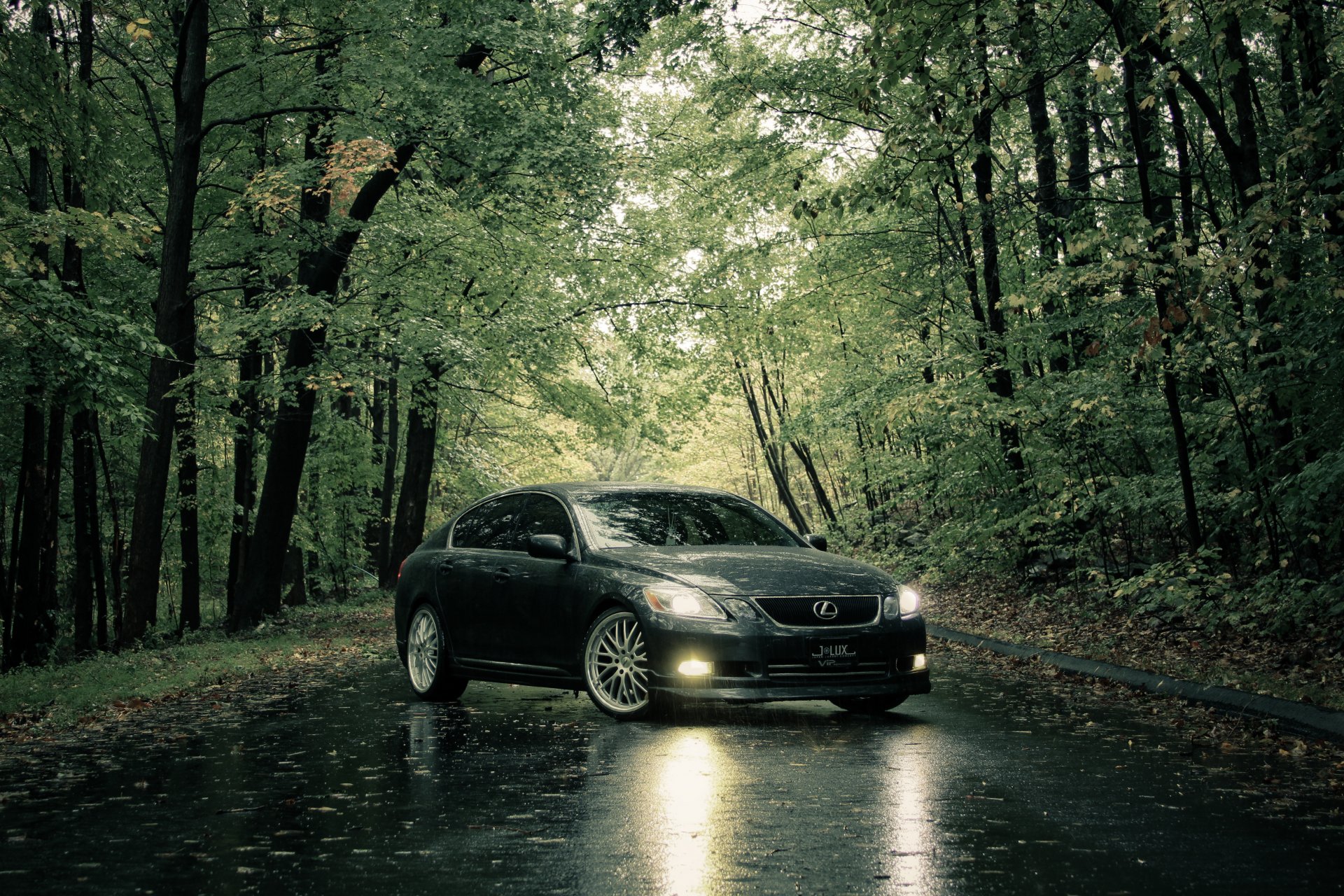 lexus route pluie été