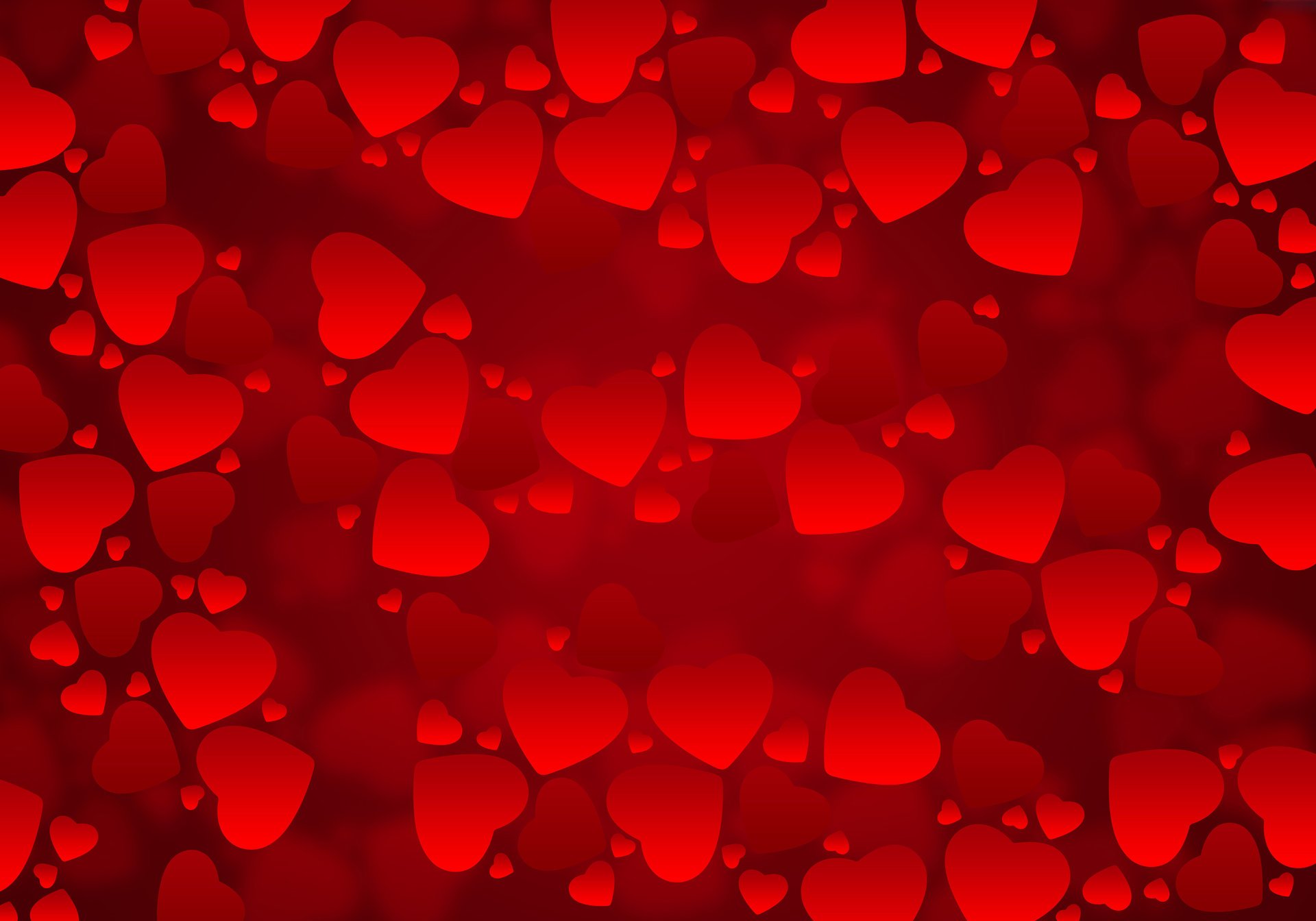 red hearts texture background