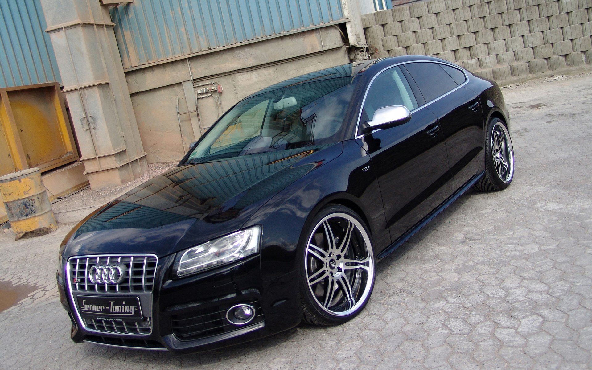 audi a6 2010 jantes tuning noir