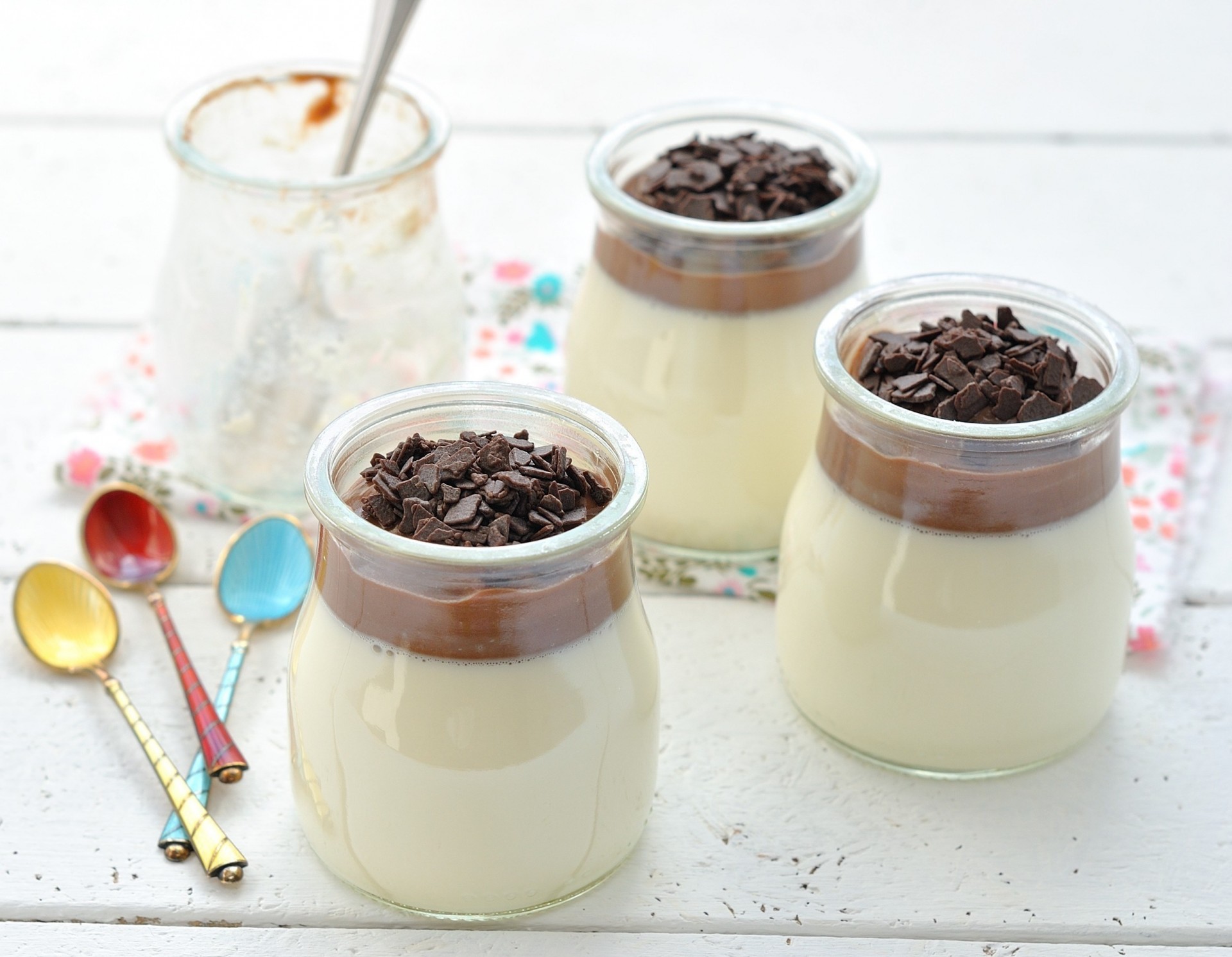 bébé chocolat crème panna cotta